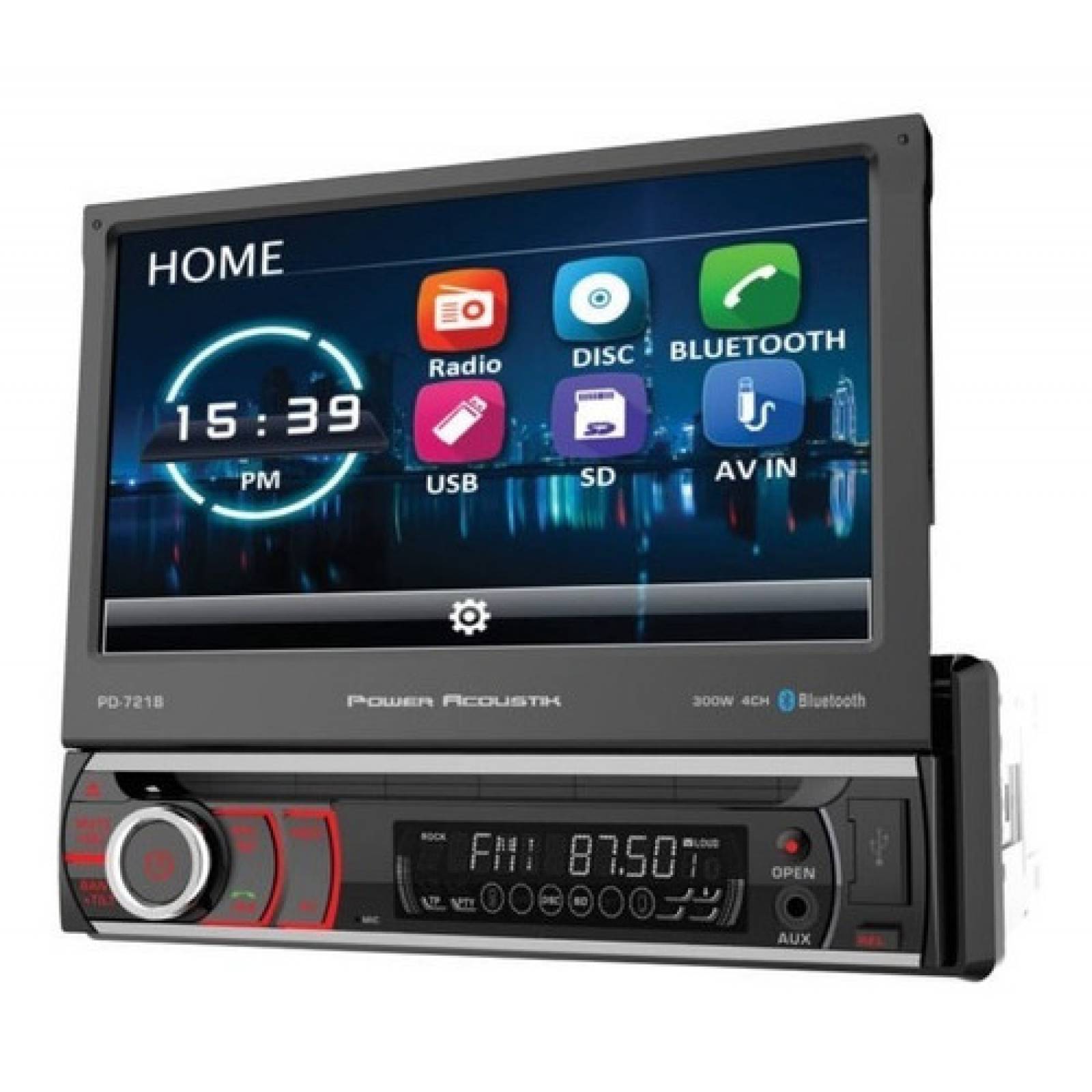 Power Acoustik Pd 721b   Receptor De Dvd De Pantalla Táctil 