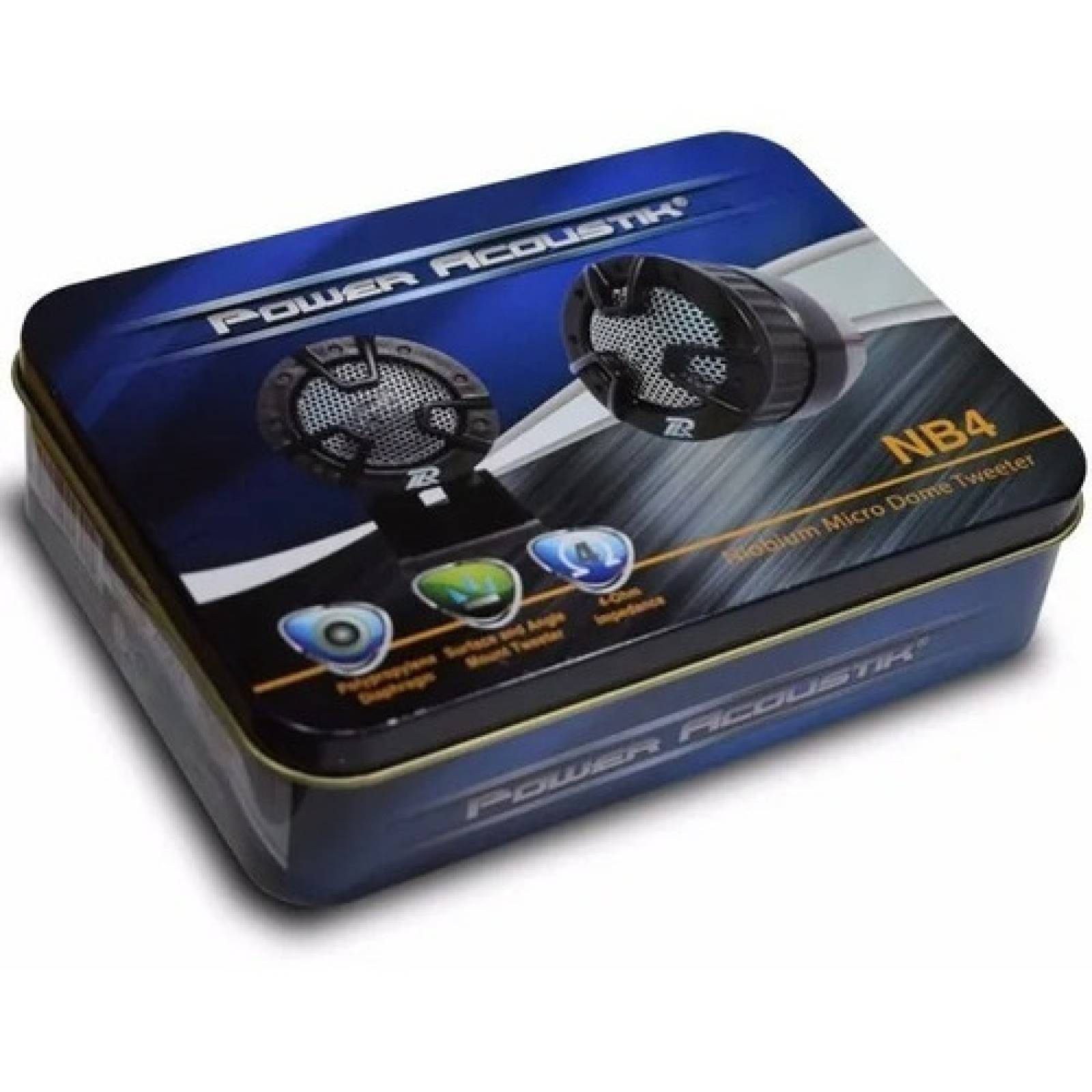 Set De Tweeters Power Acoustik Nb 4 1 PuLG 250w Max 125w Rms