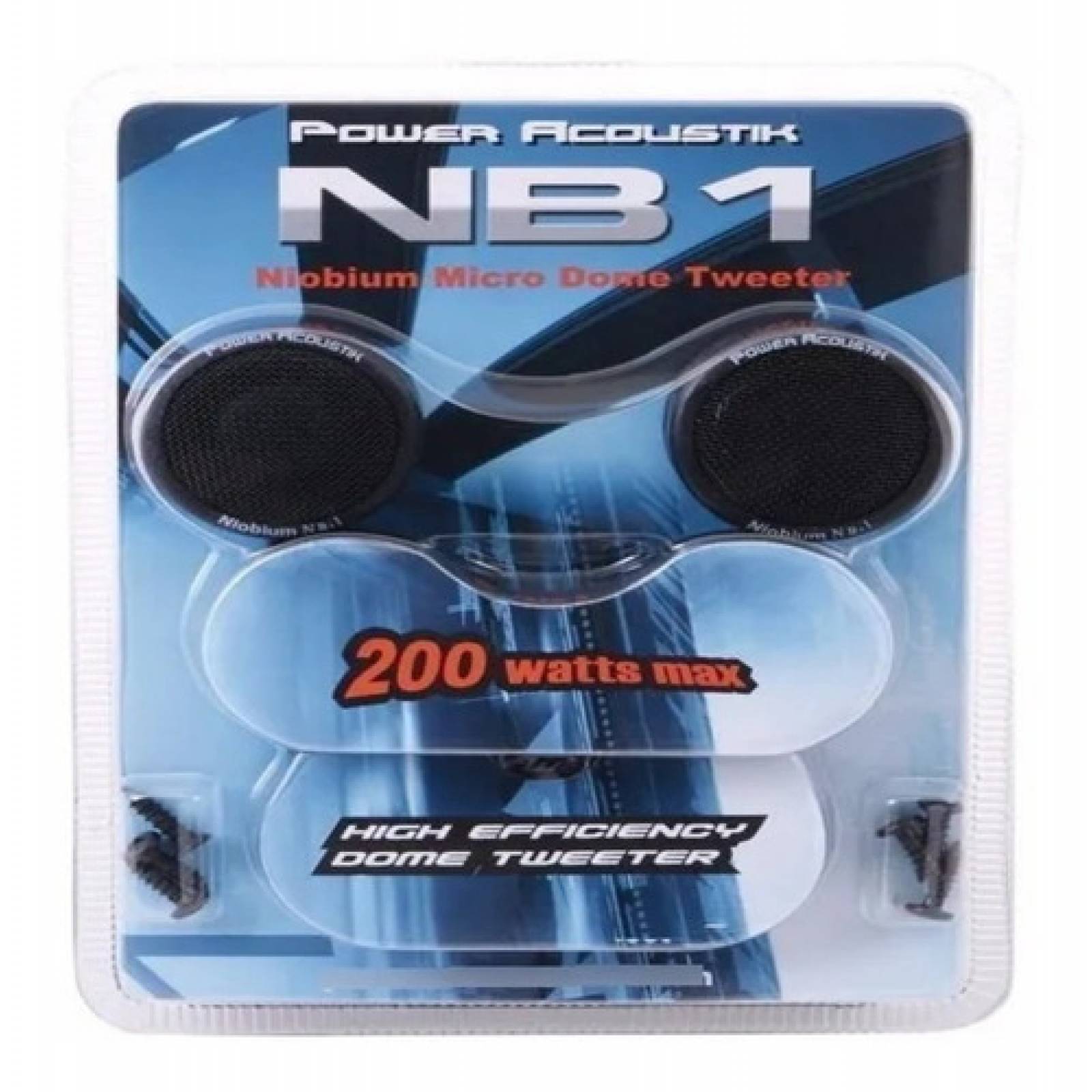 Set De Tweeters Power Acoustik Nb 1 1puLG 200w Max 100w Rms