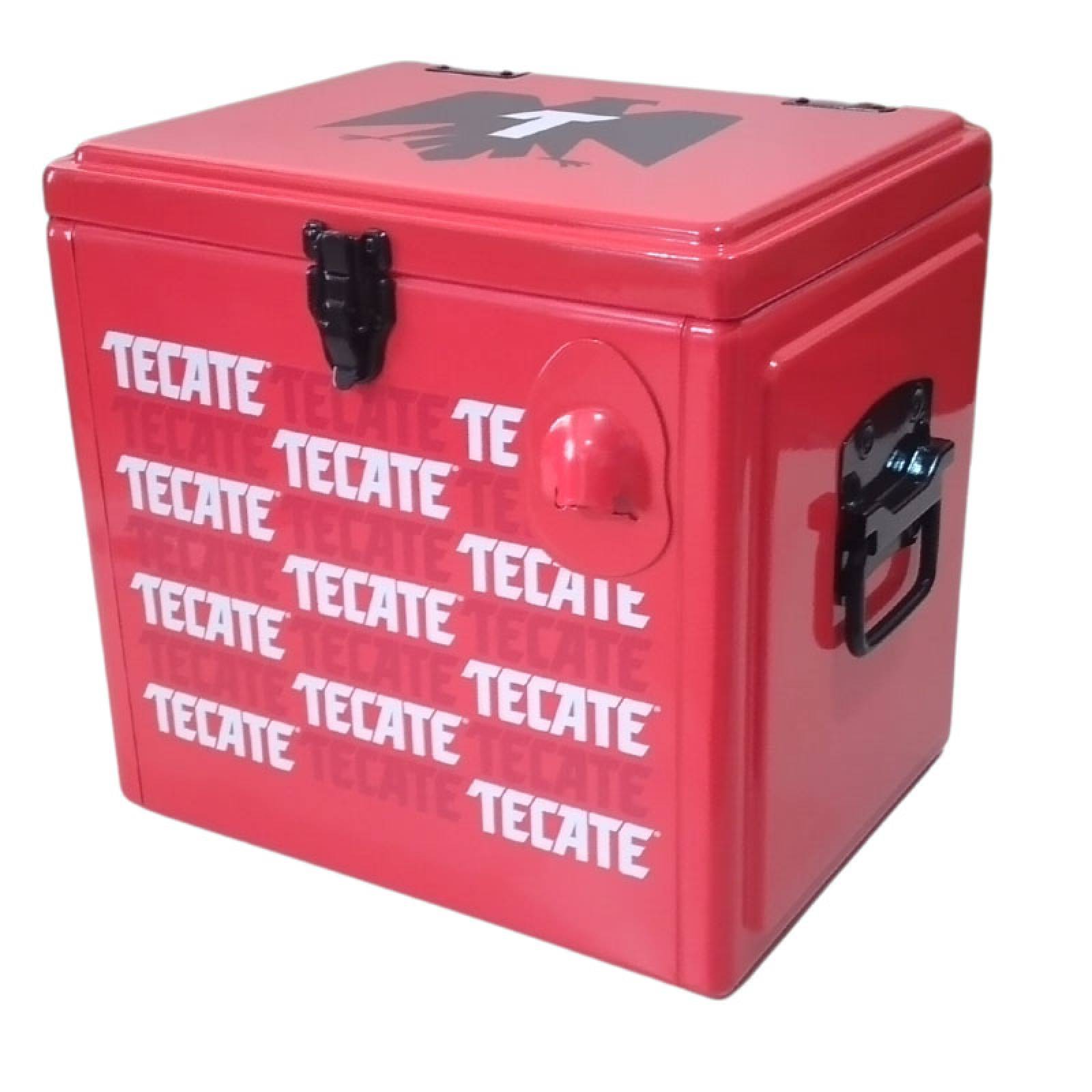 Cooler Metálico 15 lts Mas 12 cervezas 355ml Tecate T15 3 - Atipico