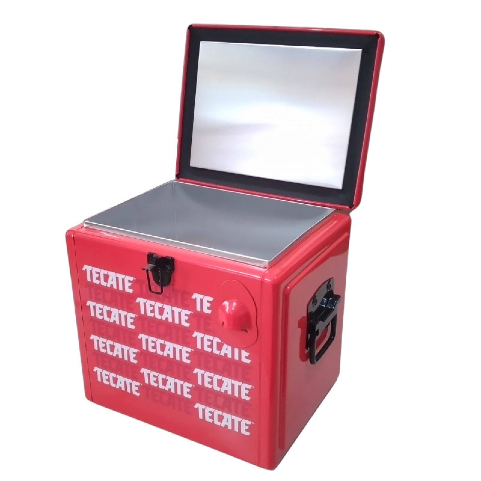 Cooler Metálico 15 lts Mas 12 cervezas 355ml Tecate T15 3 - Atipico