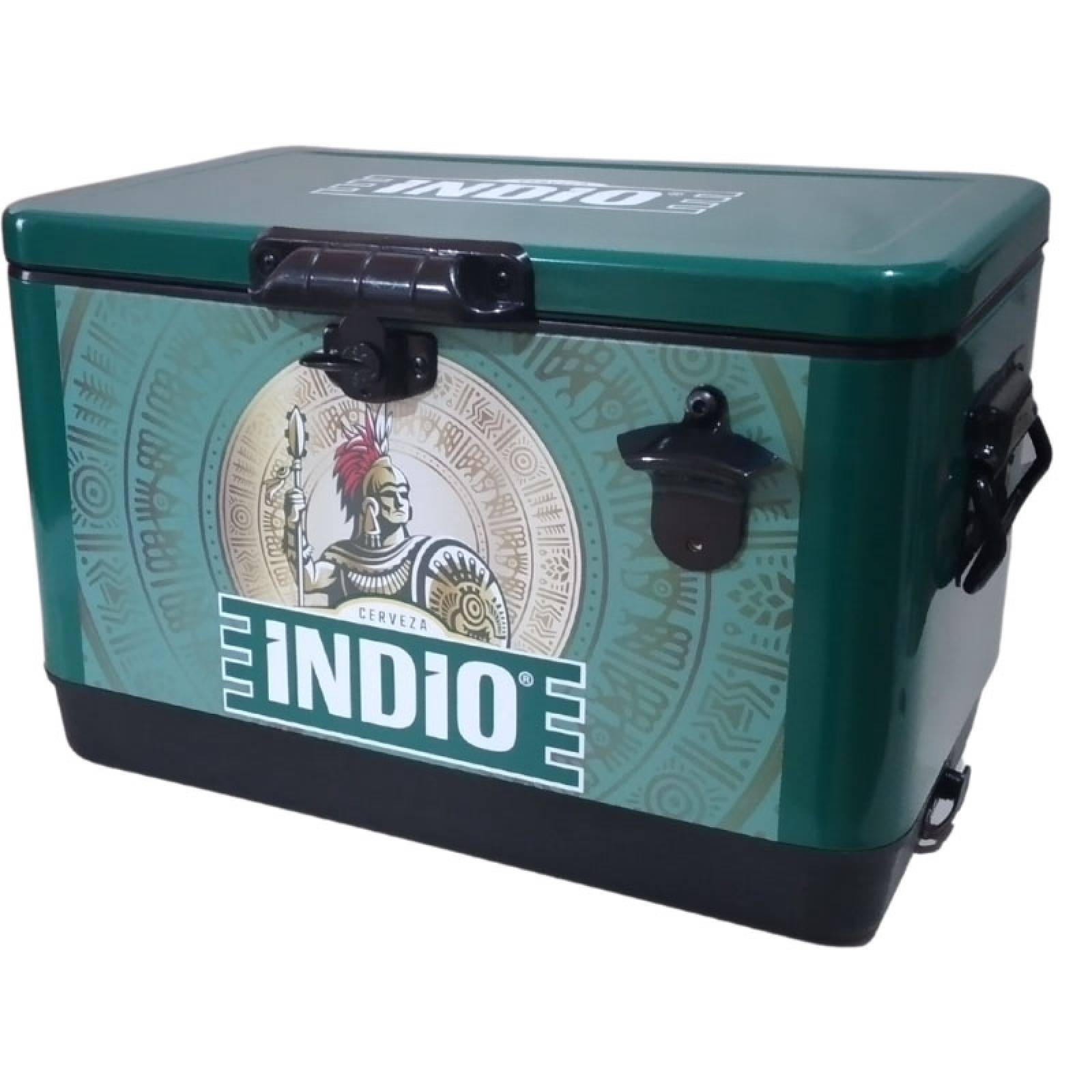 Cooler Metálico 30 lts Mas 18 cervezas 355ml Indio I30 1 - Atipico