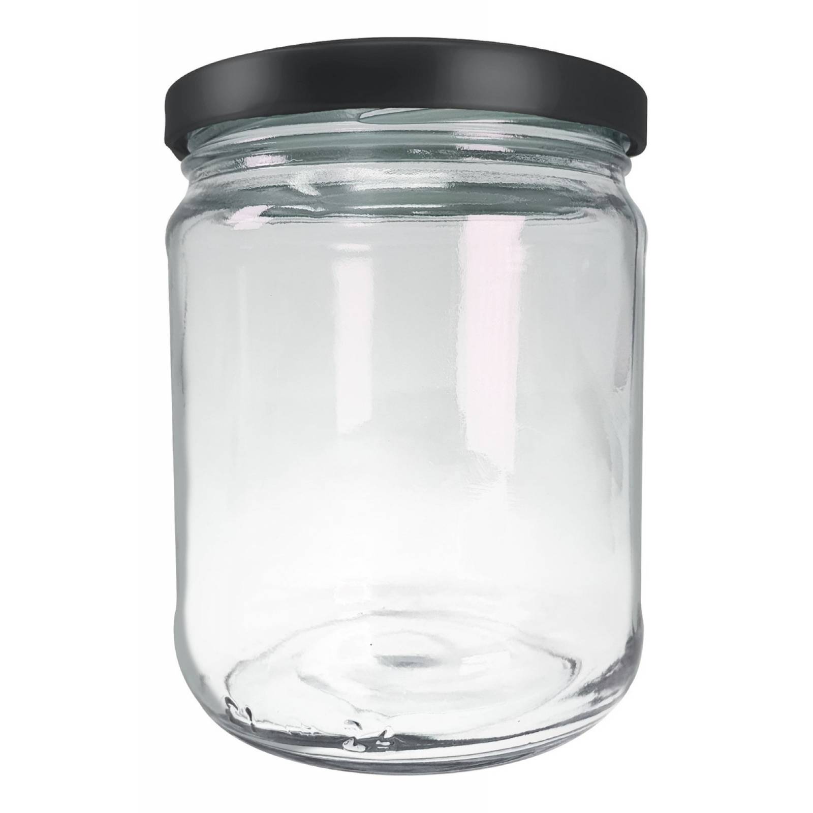 Frasco De Vidrio 16 Oz 470 Ml Tapa Metálica Twist Off