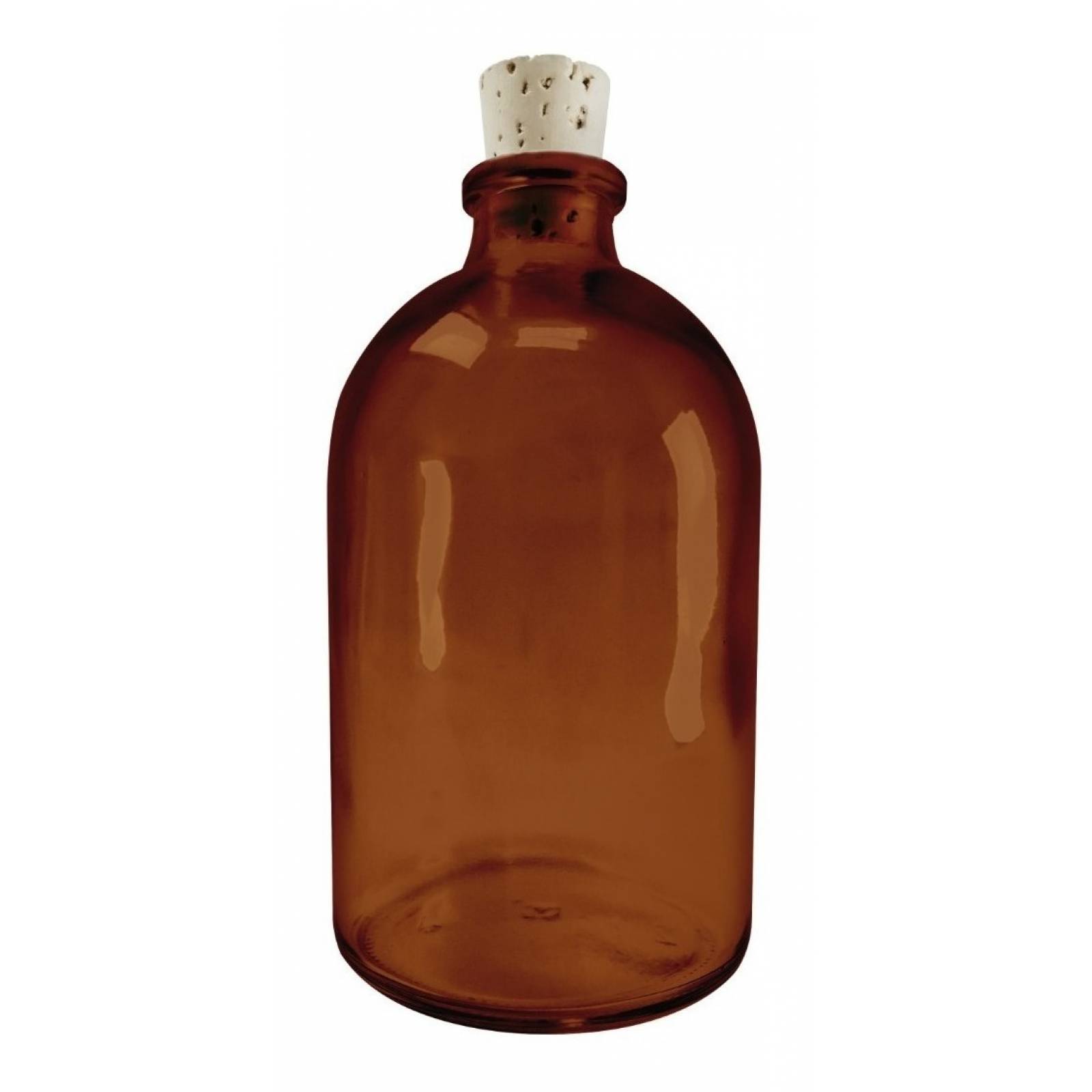 Frasco Vidrio Antibiótico Ambar 100 Ml Tapón Hule 1 Pz