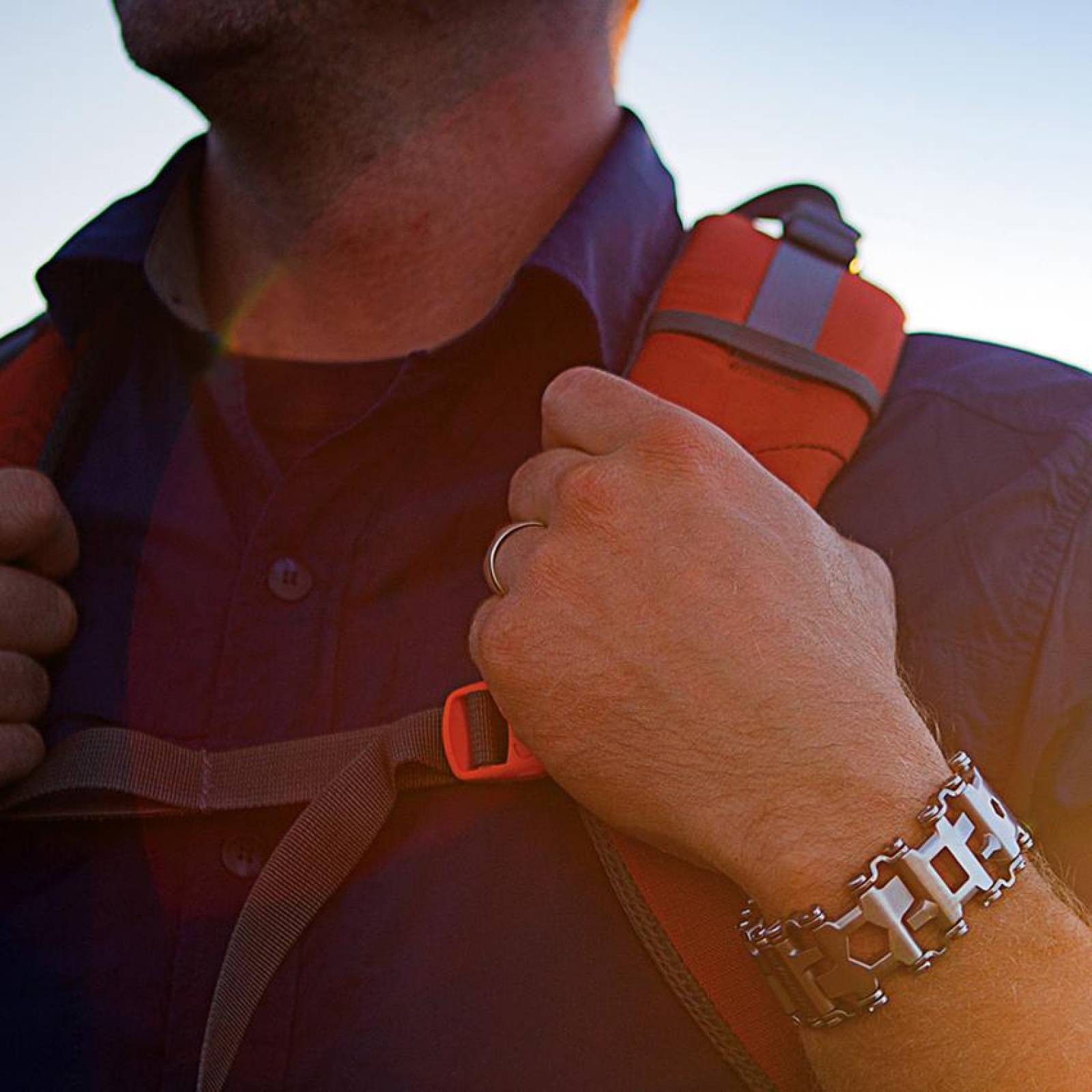 LEATHERMAN LEA-005-044 Pulsera Multiherramientas TREAD Plata (Fraccional)