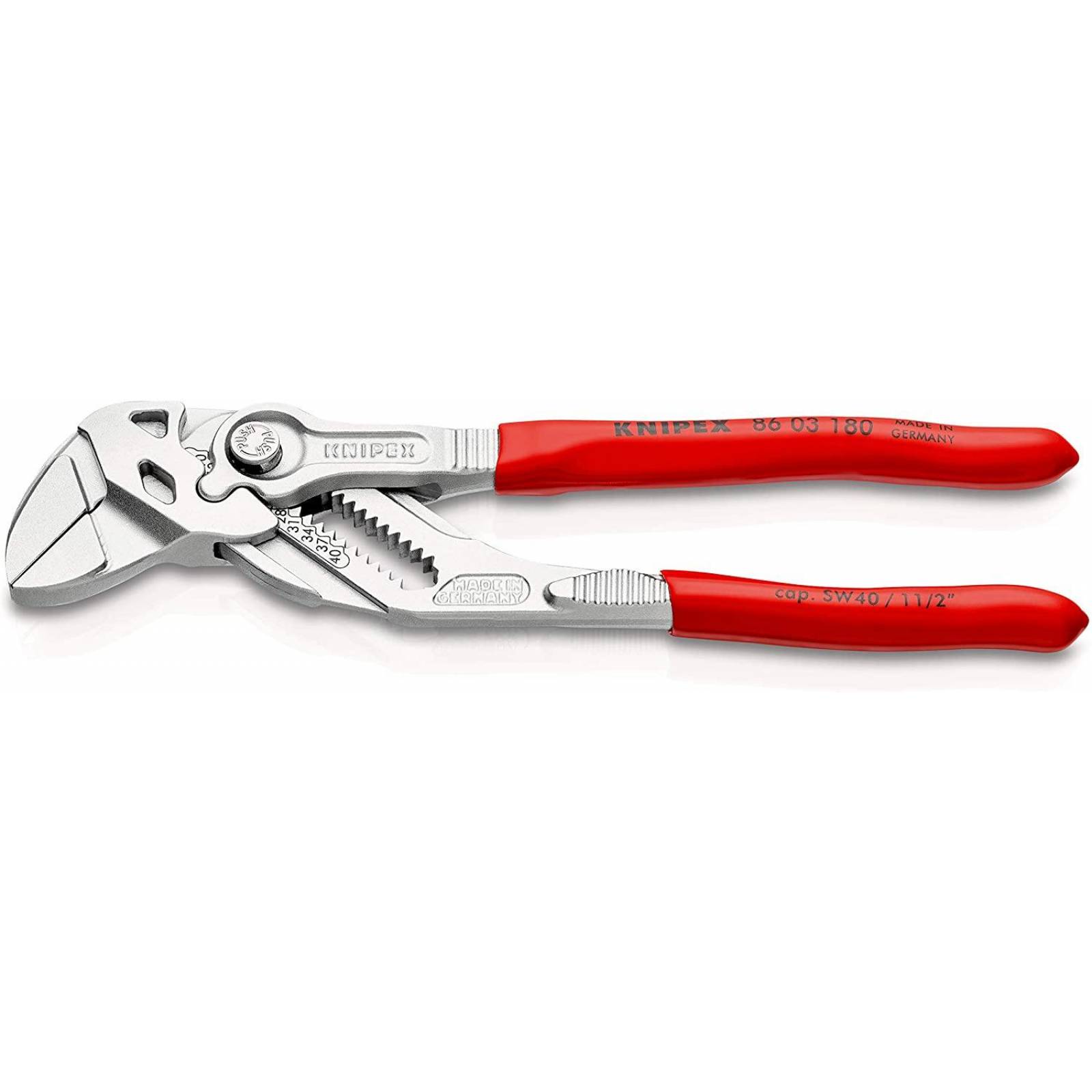 Knipex 86 03 180 SB PINZAS MECANICAS MULTITAMAÑO 1 TON DE PRESION 