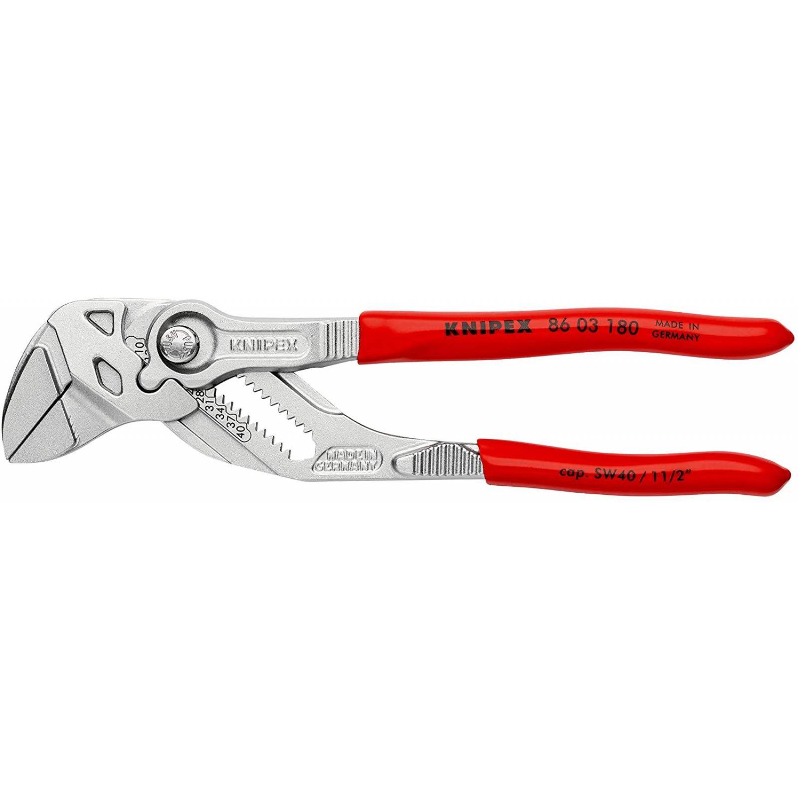 Knipex 86 03 180 SB PINZAS MECANICAS MULTITAMAÑO 1 TON DE PRESION 