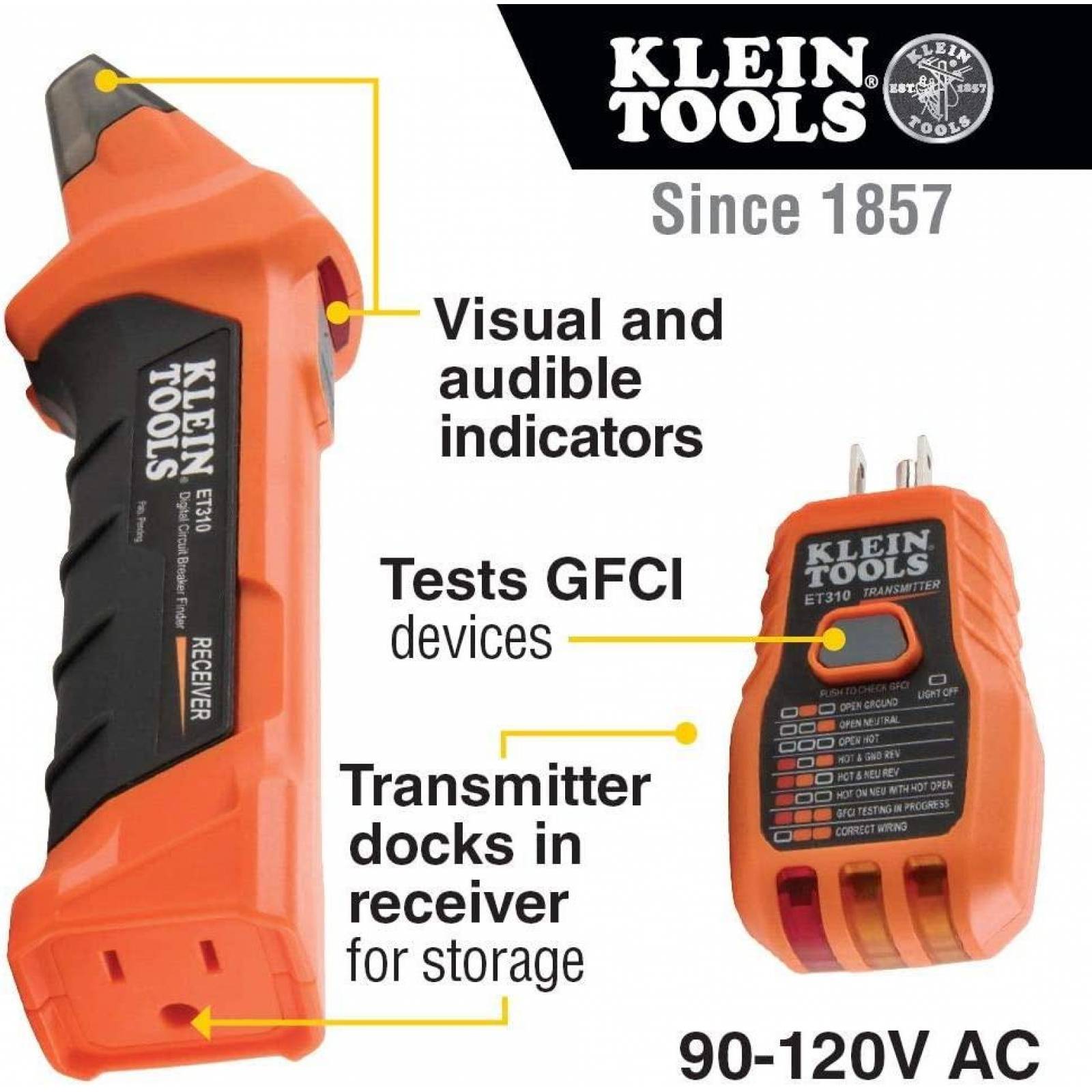 Klein Tools ET310 Detector digital de cortacircuitos