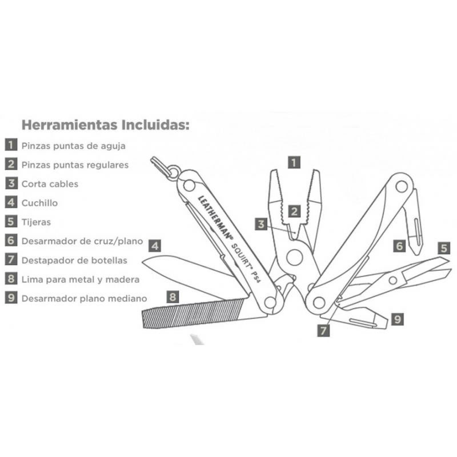 LEATHERMAN LEA-005-024 Multiherramienta SQUIRT PS4 