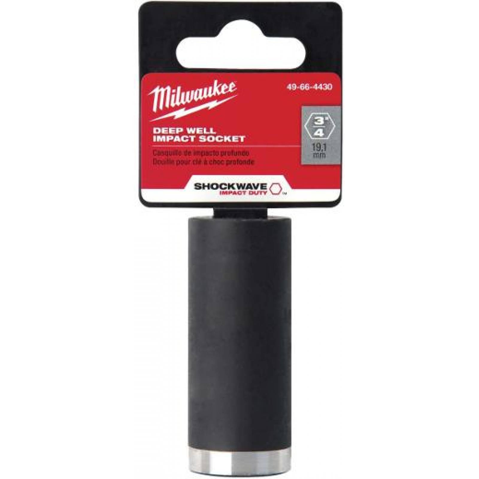 MILWAUKEE 49-66-4430 Dado de impacto 3/4" socket 3/8"
