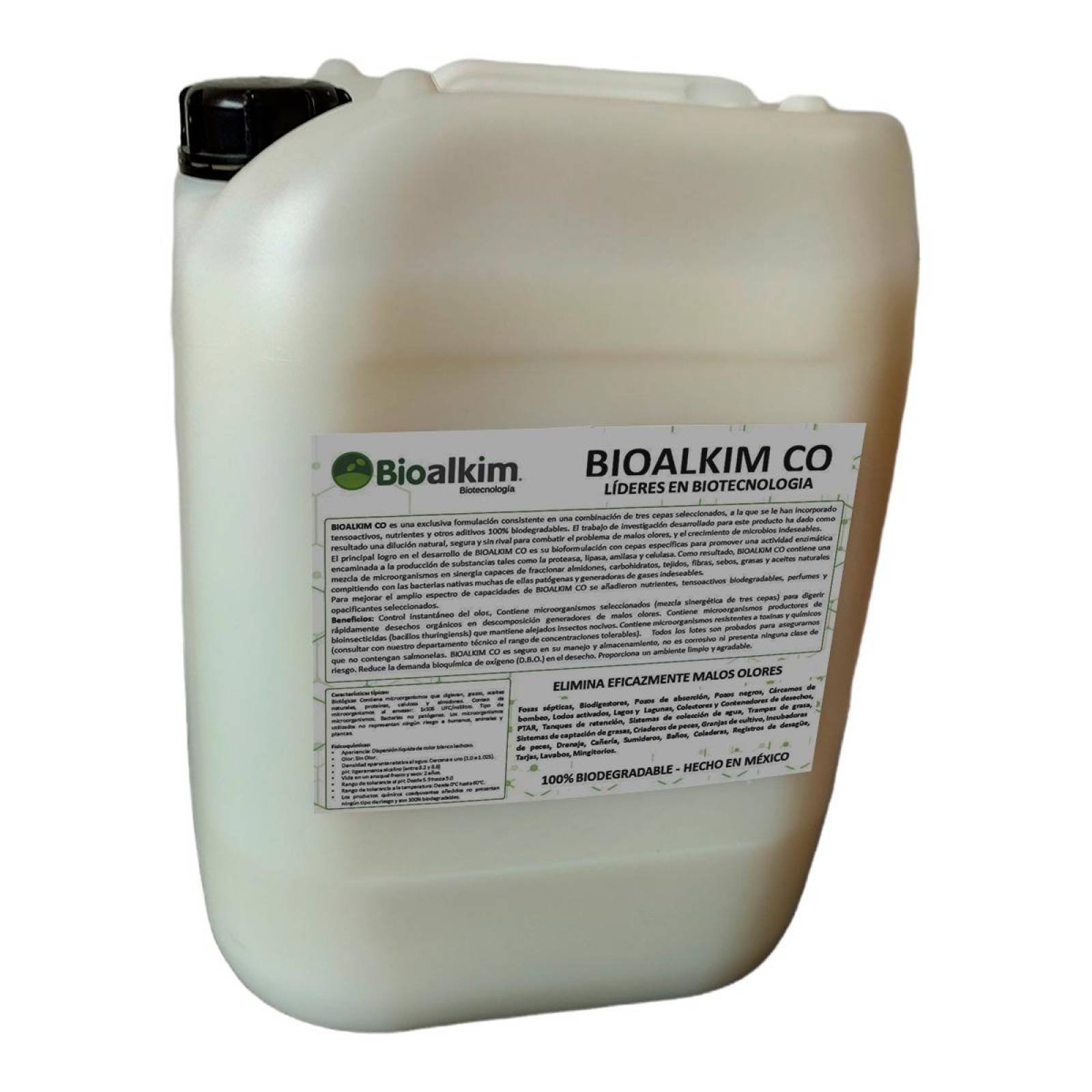 19Lt - Bacterias Y Enzimas Tratamiento Fosas Septicas Biodigestores