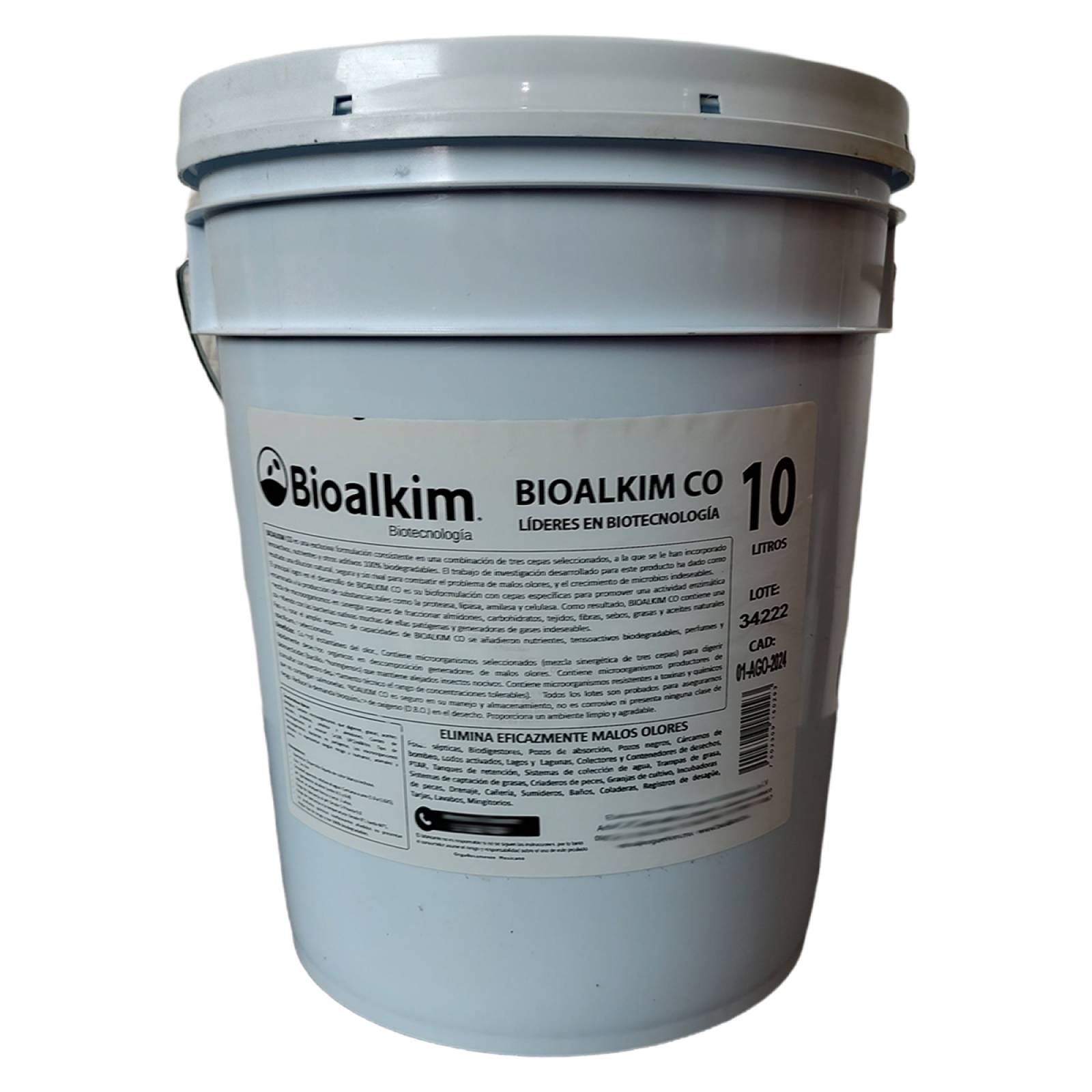 10Lt - Bacterias Y Enzimas Tratamiento Fosas Septicas Biodigestores 