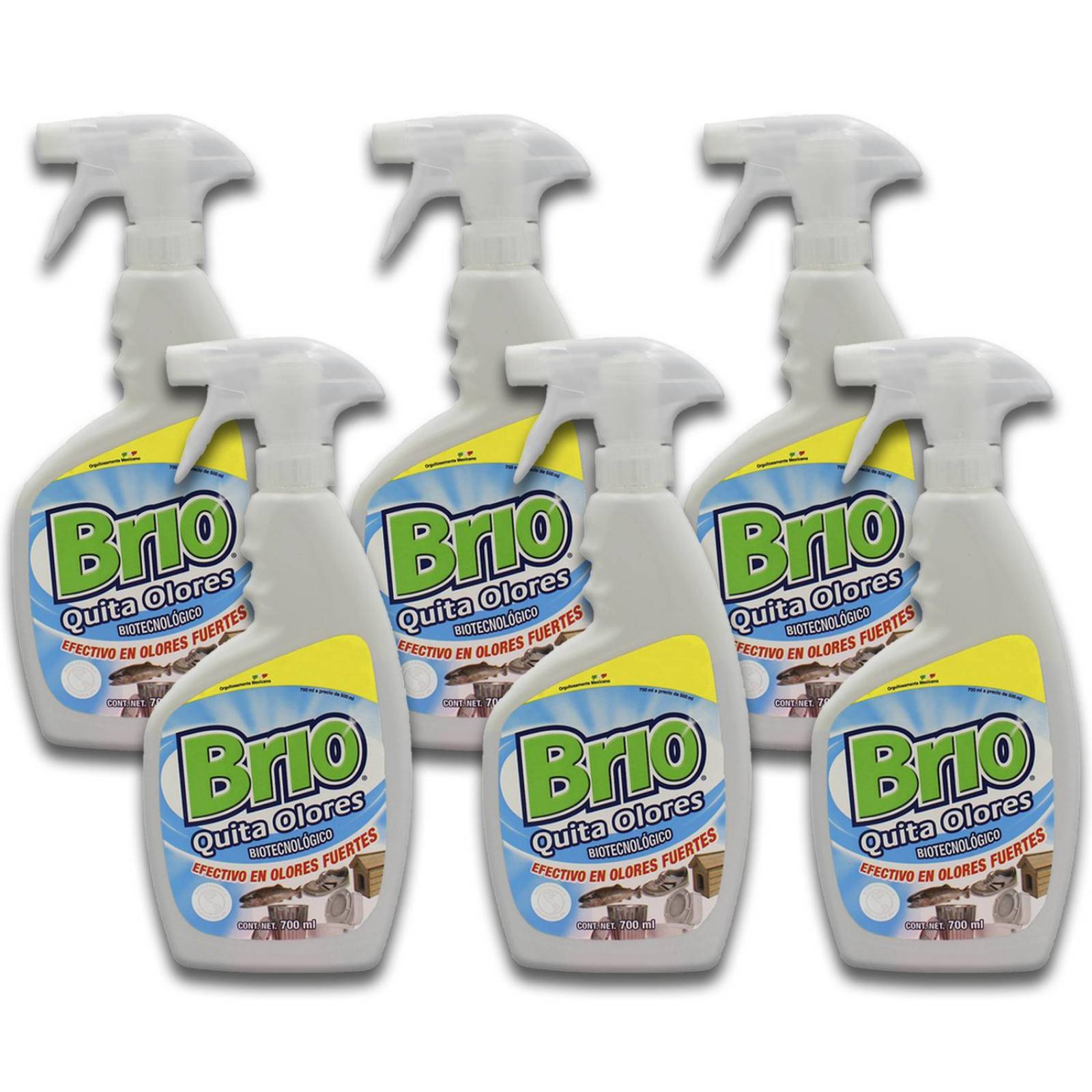 6Pk - Brio Quita Olores 700Ml 