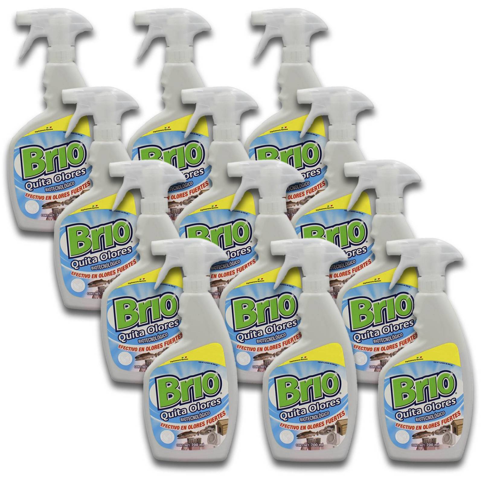 12Pk - Brio Quita Olores 700Ml 