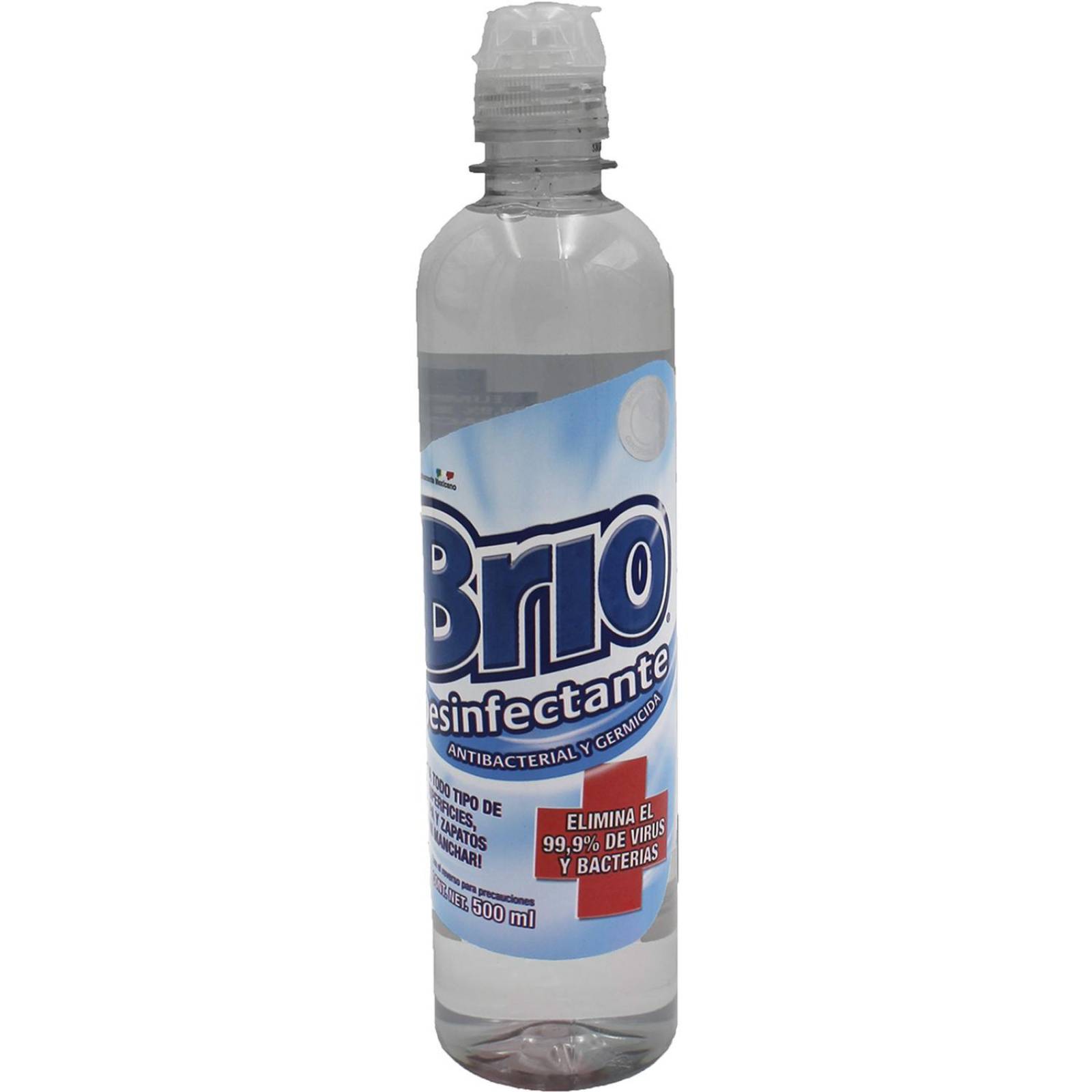 12Pk - Brio Sanitizante Antibacterial 500Ml Fliptop 