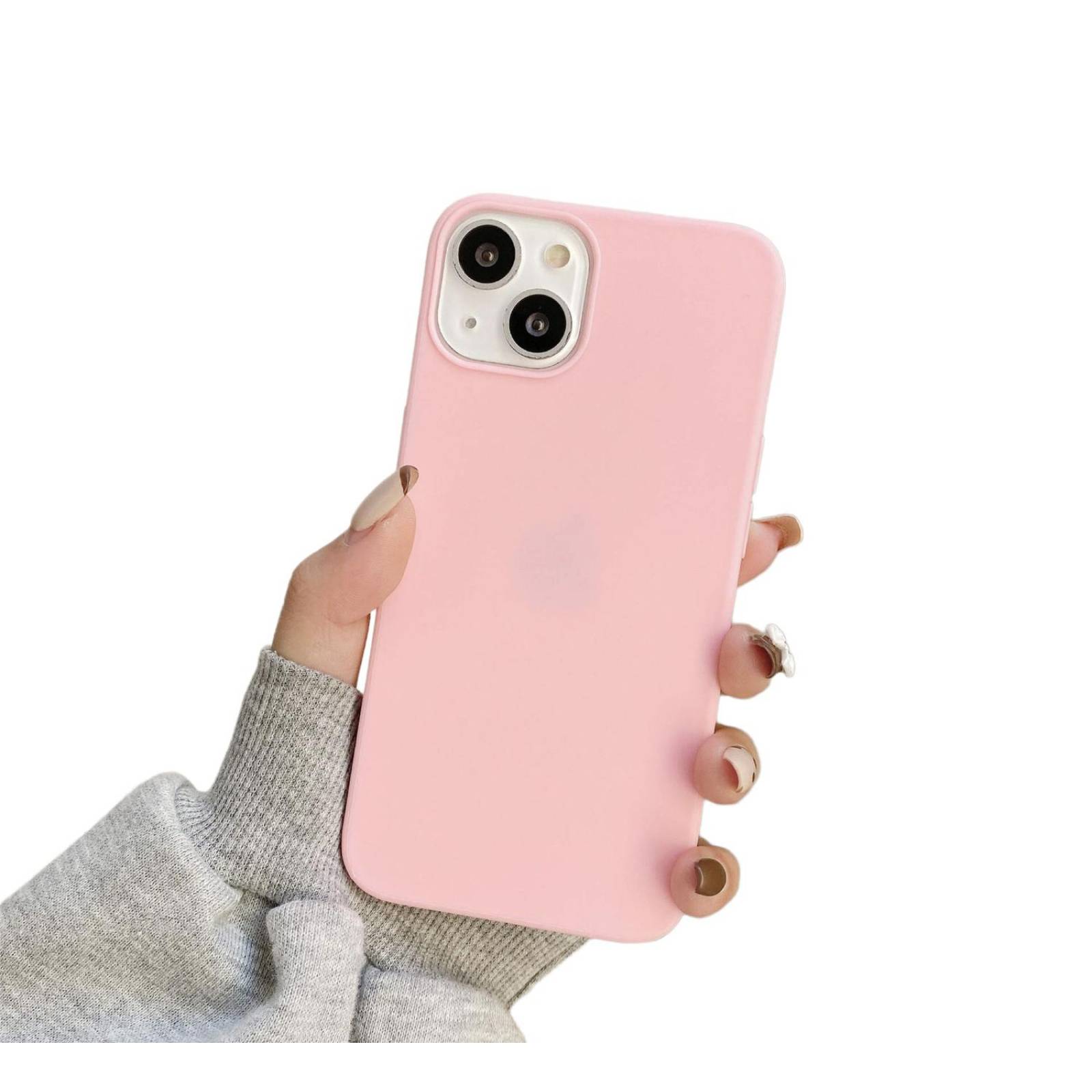 Funda de silicón para celular Iphone accesorios de moda Rosa Iphone 13 Pro