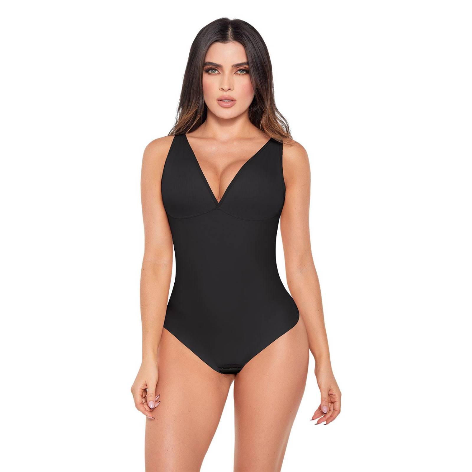 Faja Tipo Body Escote en V Seamless Mujer