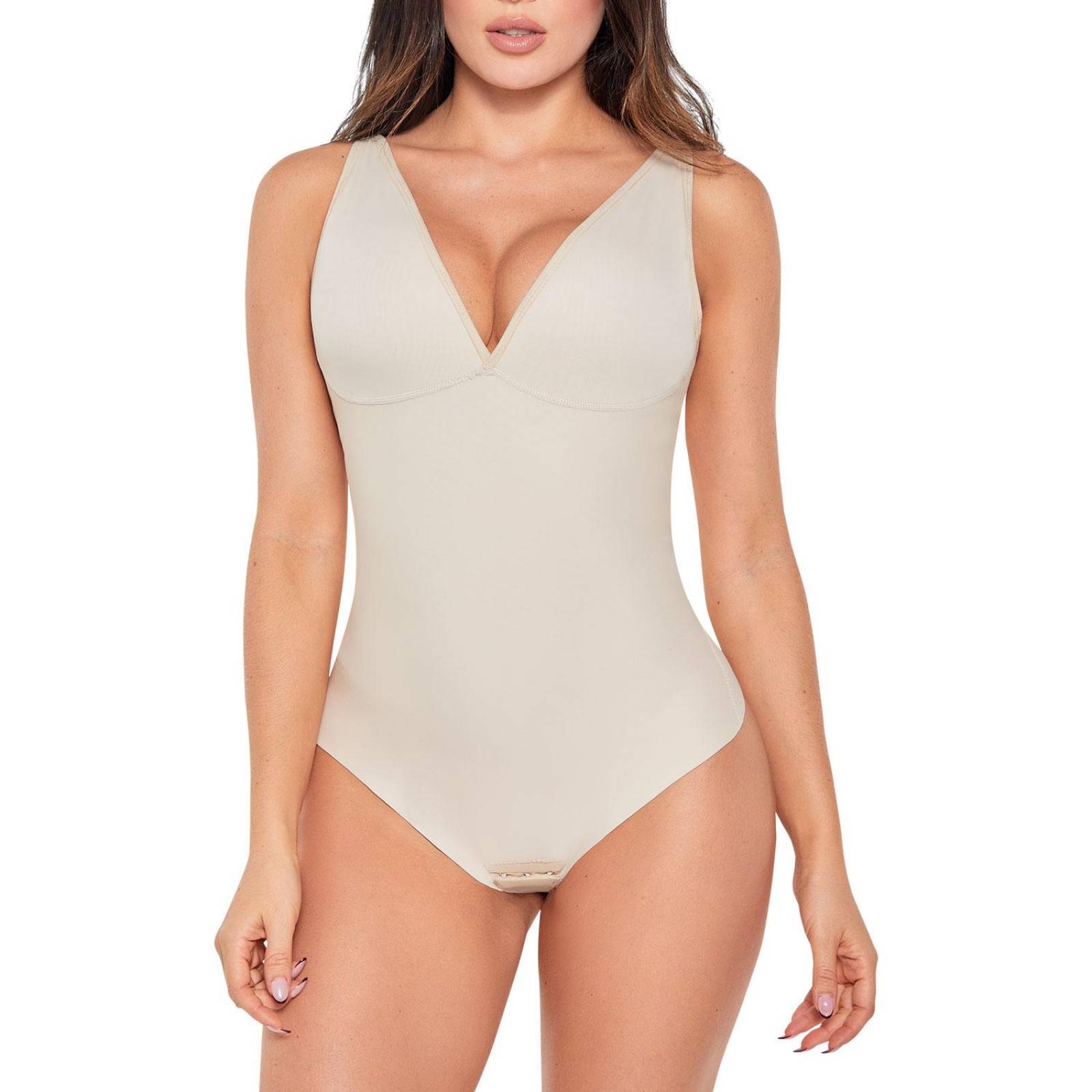 Faja Tipo Body Escote en V Seamless Mujer