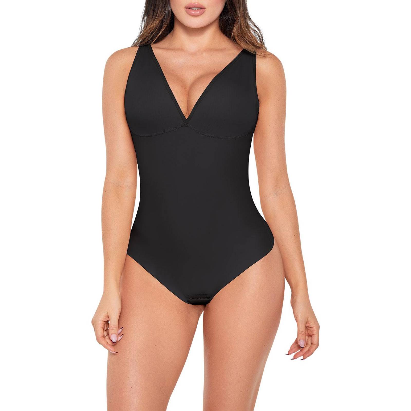 Faja Tipo Body Escote en V Seamless Mujer