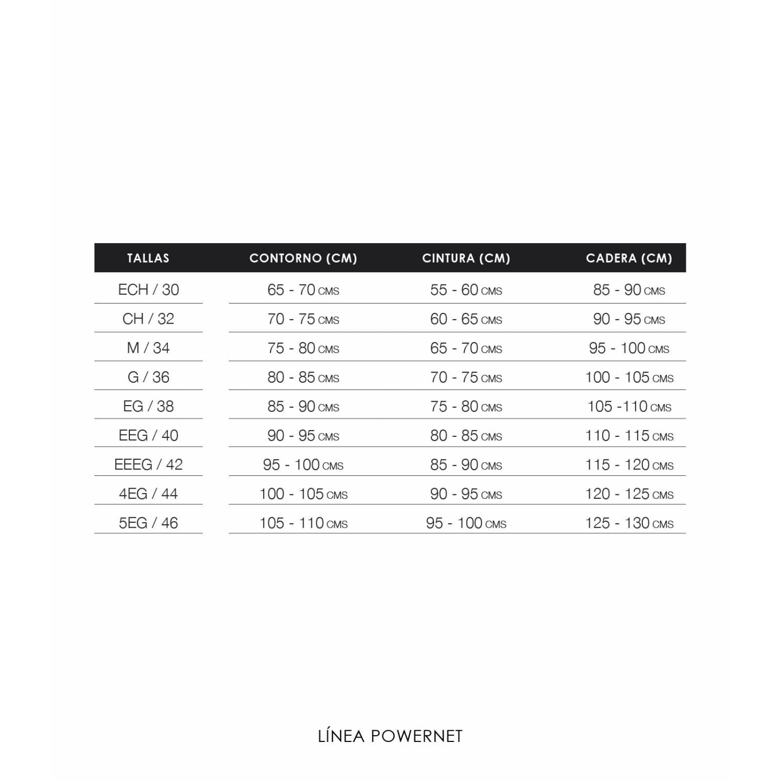 Faja Tipo Body Panty Powernet Enelia Mujer 