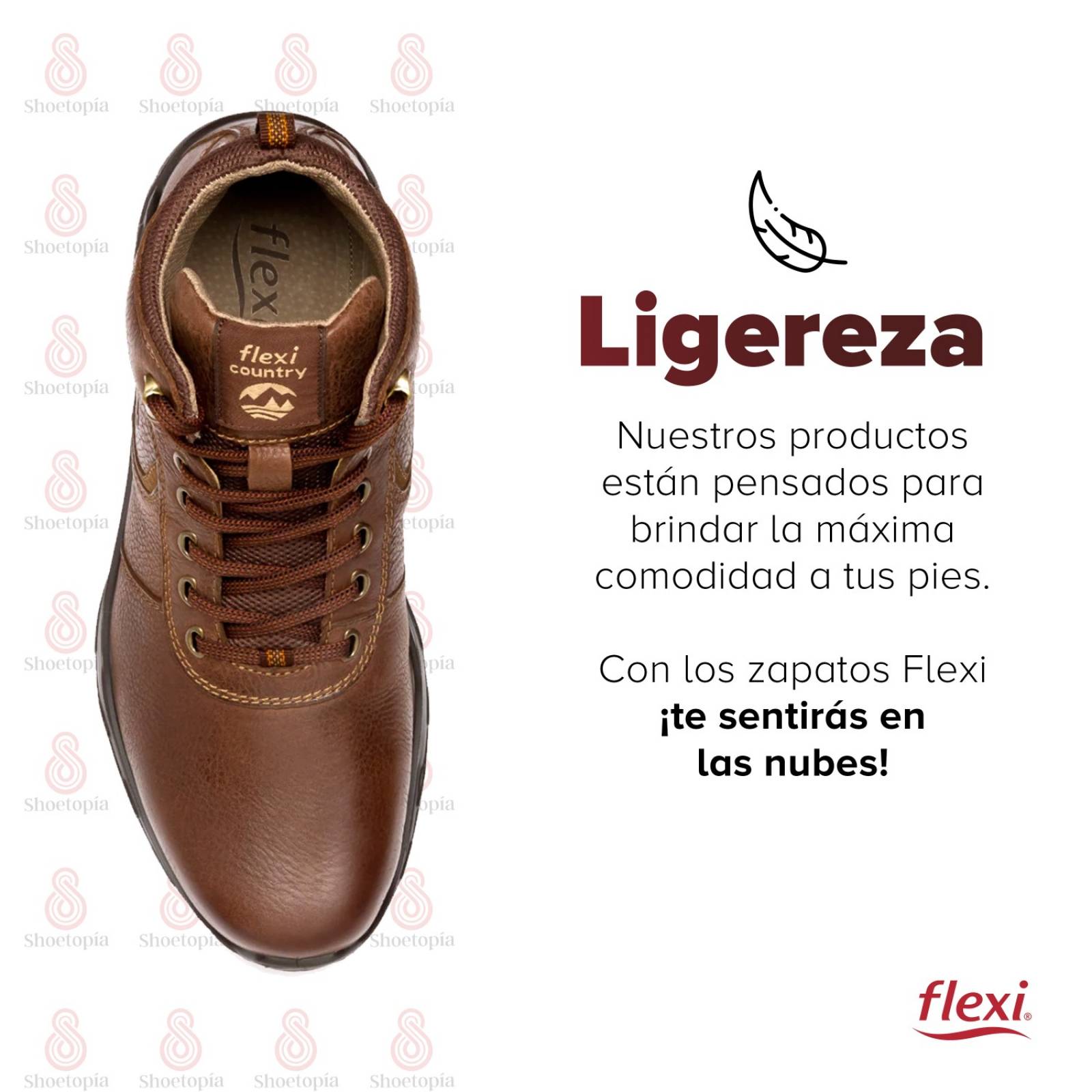 Botín Outdoor Flexi Country Hombre Piel Multitextura - 77802