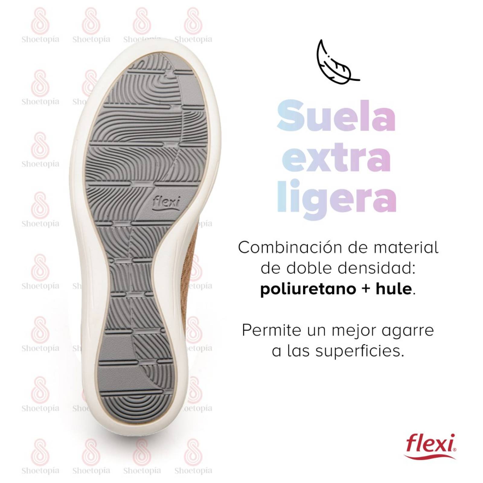 Tenis Mujer Flexi Slip-On con Suela Extra Ligera - 104901