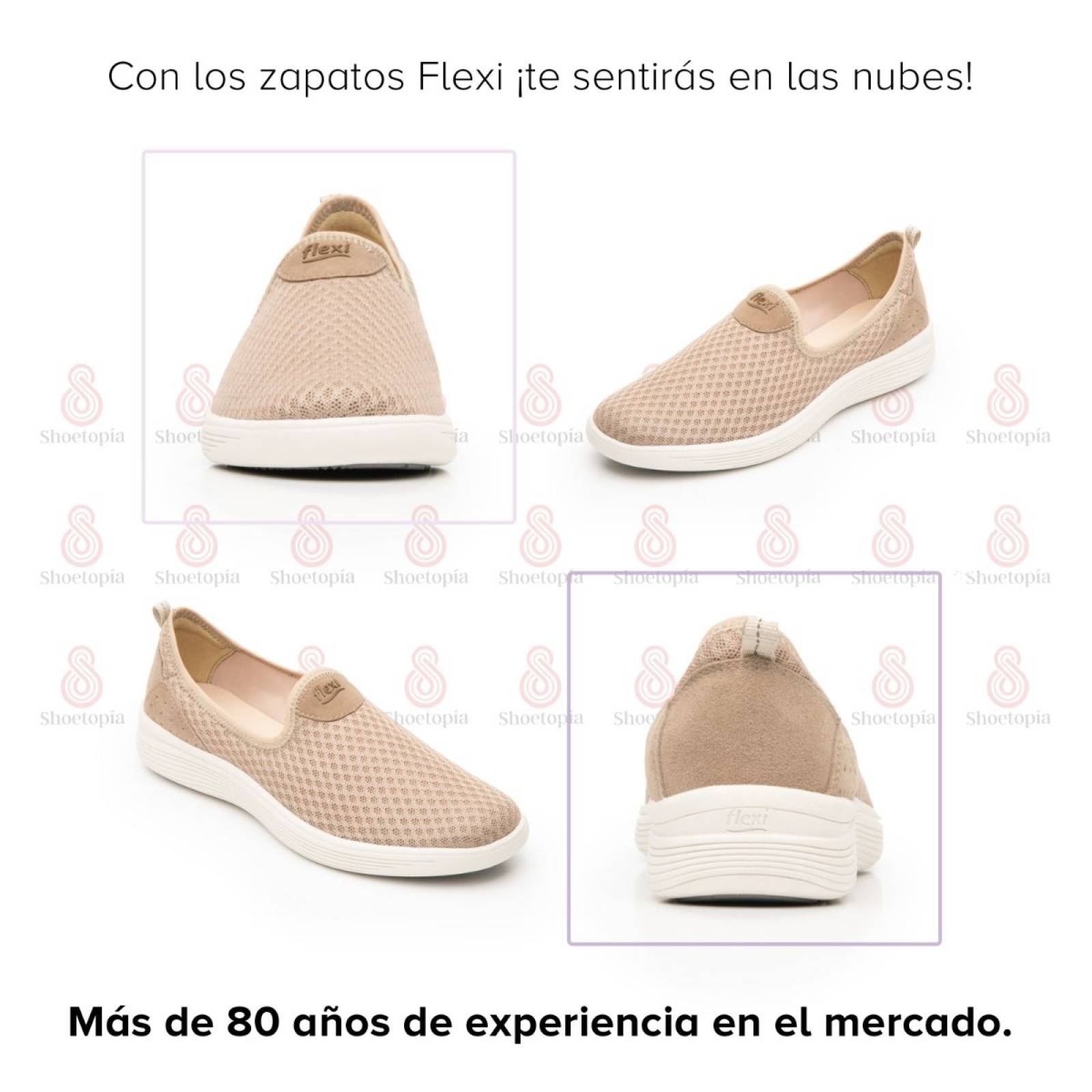 Tenis Mujer Flexi Slip-On con Suela Extra Ligera - 104901