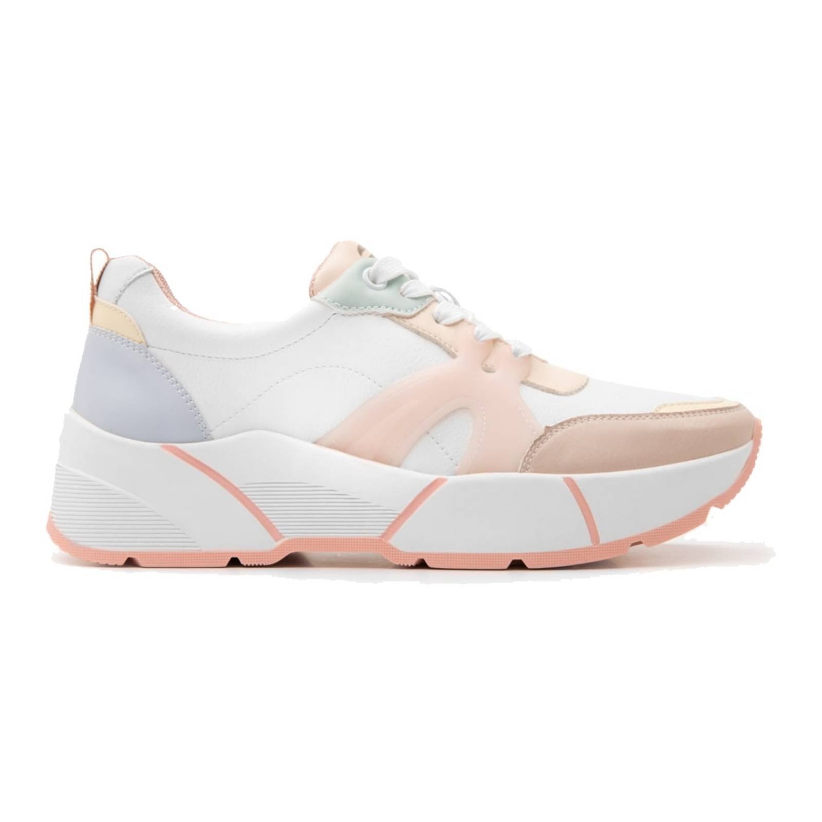 Tenis Plataforma Mujer Flexi Urbano Multicolor - 116401