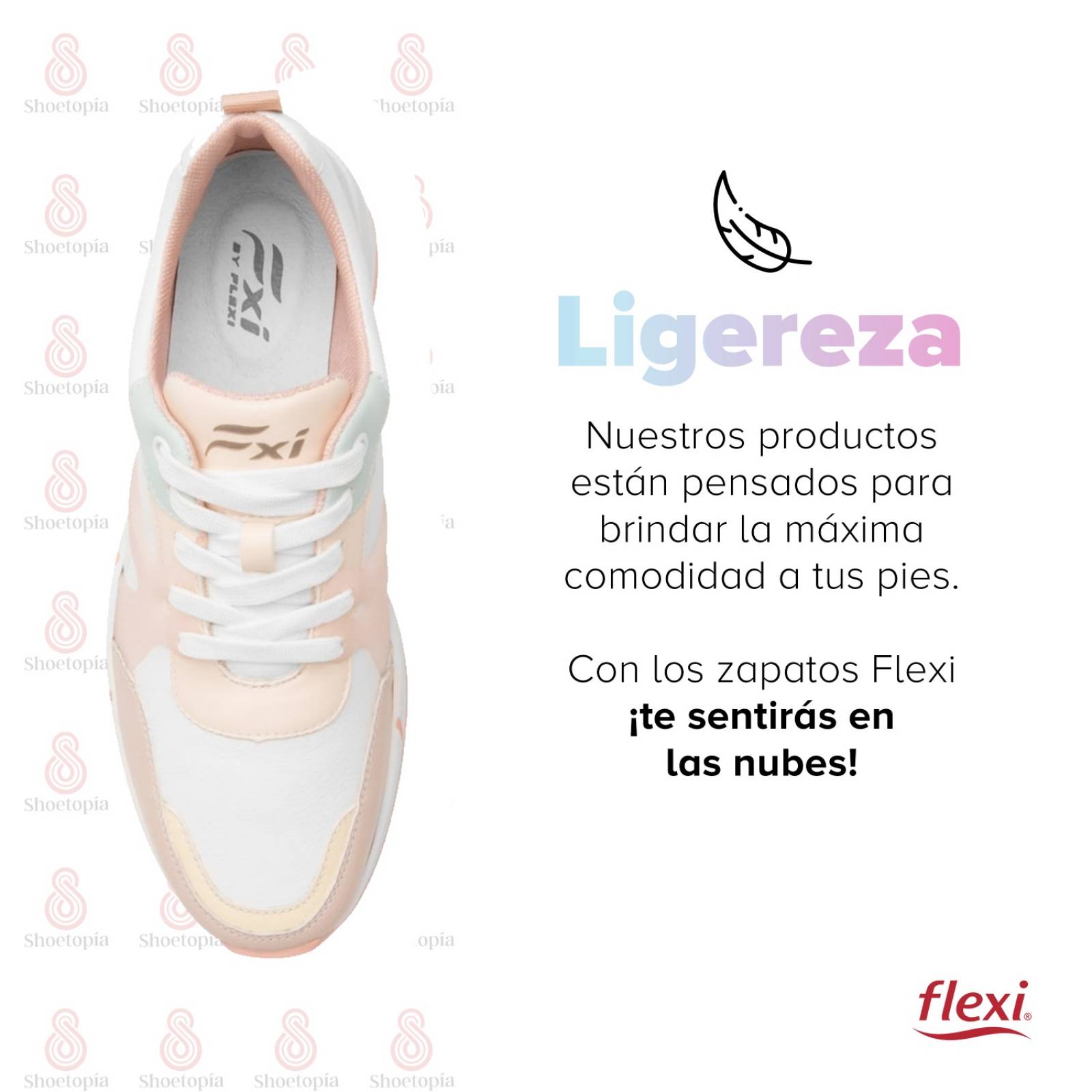 Tenis Plataforma Mujer Flexi Urbano Multicolor - 116401