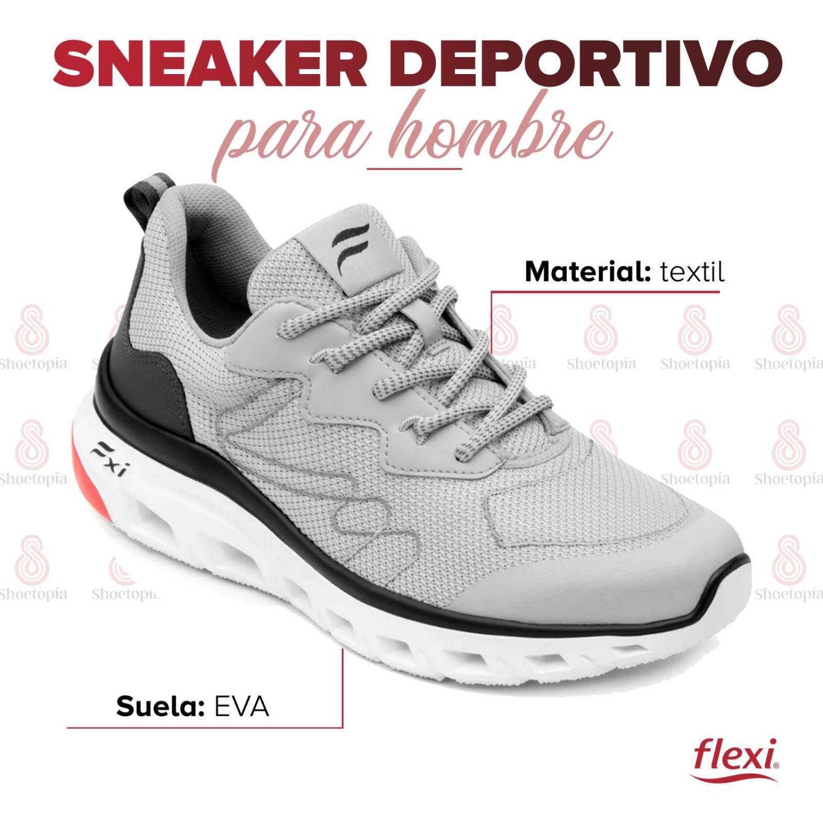 Tenis Urbano Sport Flexi Hombre Extraligero - 409801