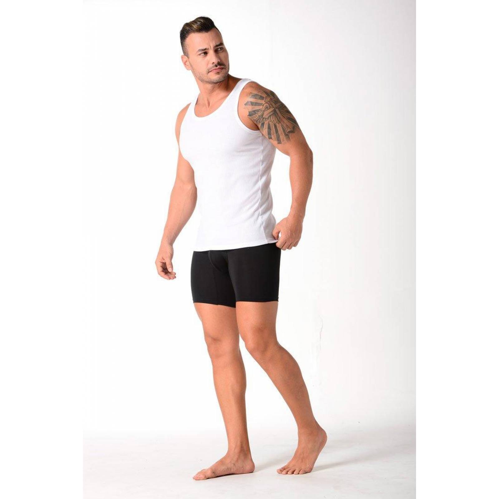 Camiseta Rib Cuello Redondo Manga Sisa (2203) 