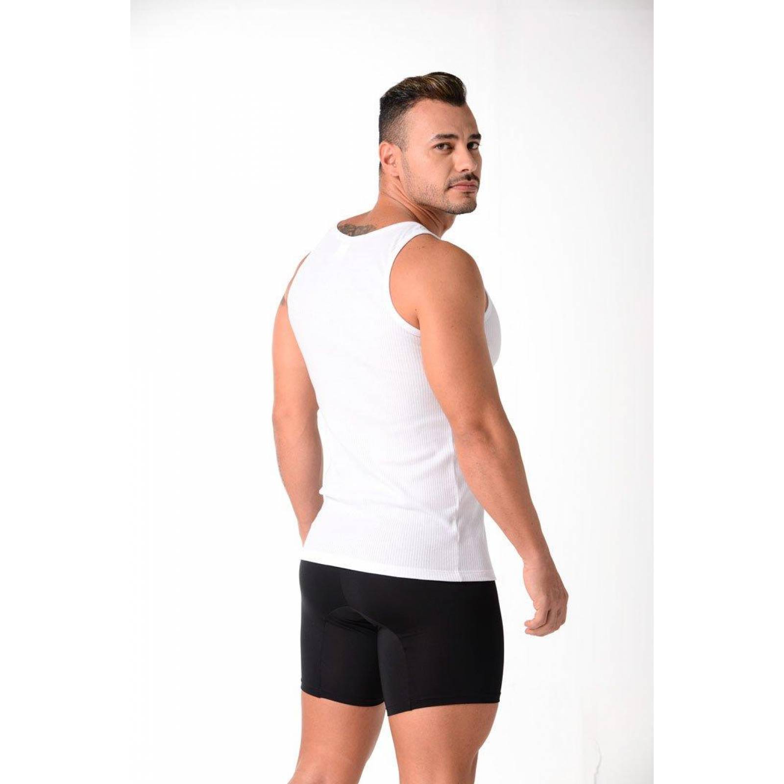 Camiseta Rib Cuello Redondo Manga Sisa (2203) 