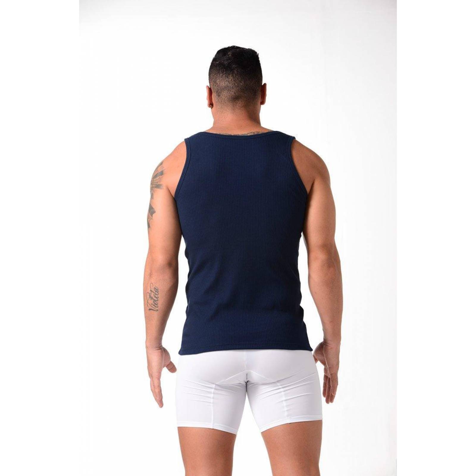 Camiseta Rib Cuello Redondo Manga Sisa (2203) 