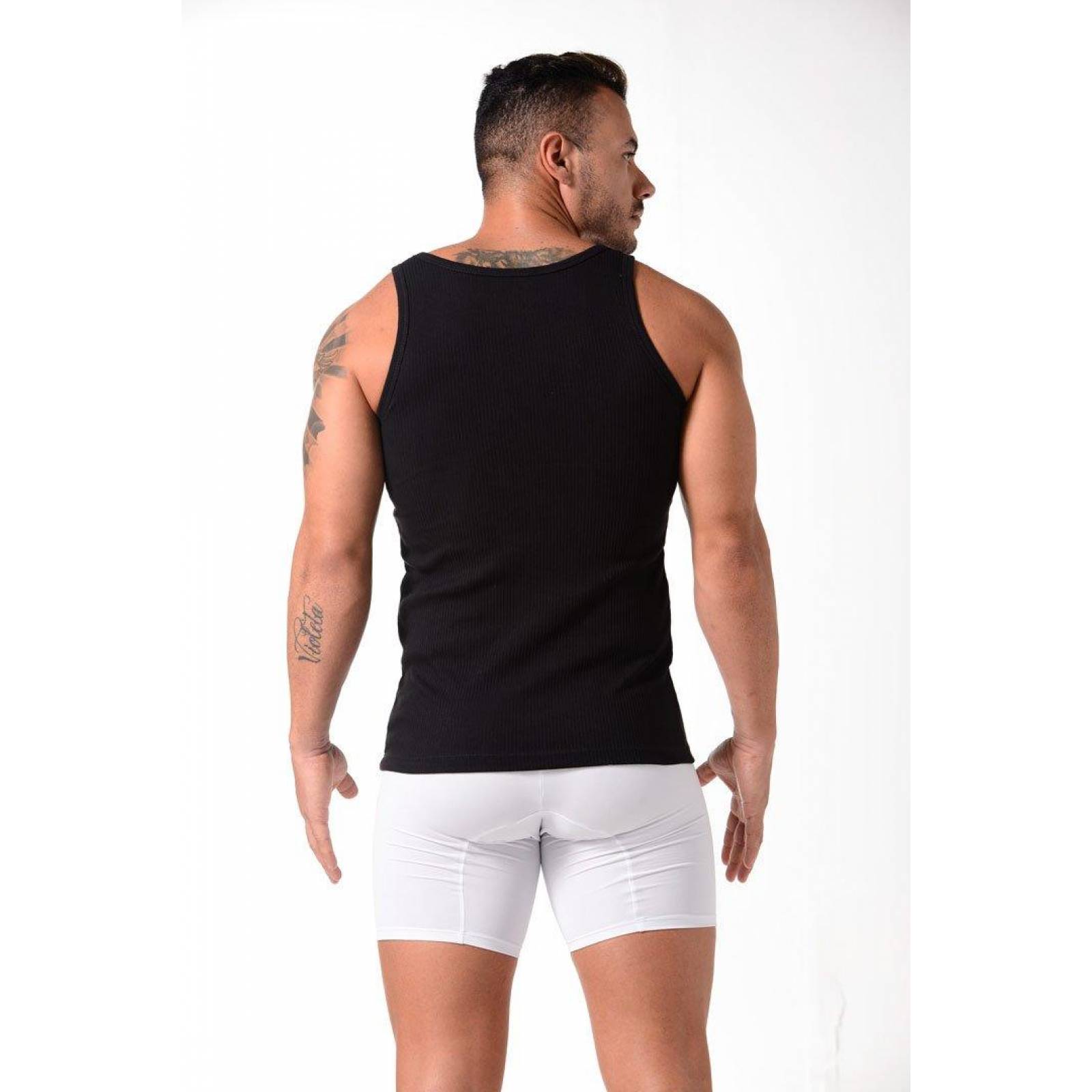 Camiseta Rib Cuello Redondo Manga Sisa (2203) 