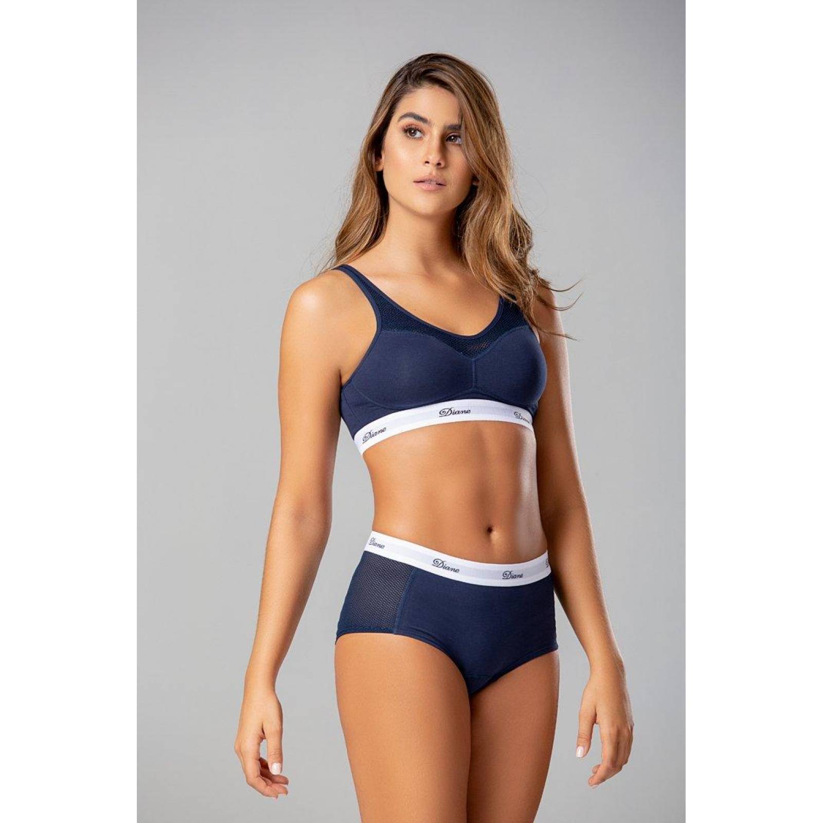 Panty Deportivo Cachetero Algodón / Malla (020071)