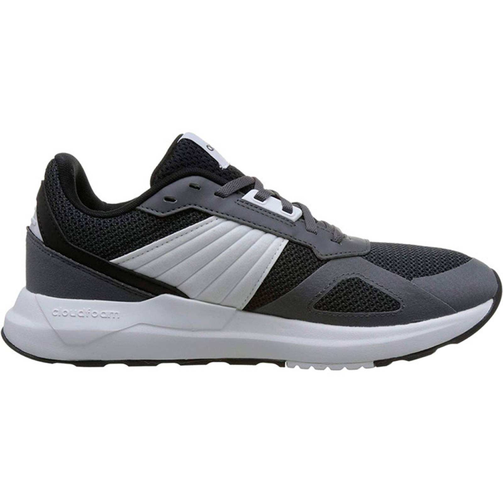 Tenis Adidas Hombre RUN80S Para Correr Gris BB7435