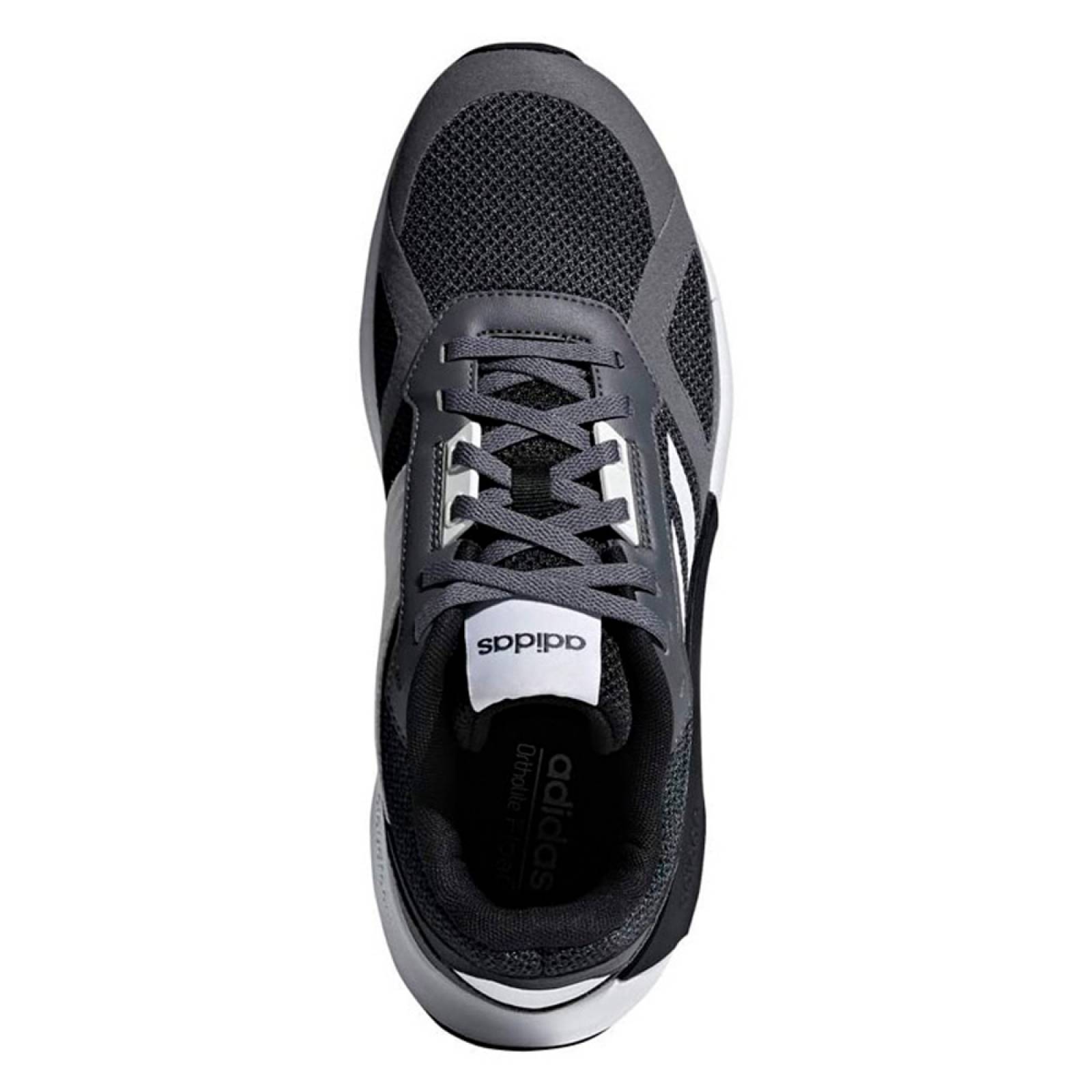 Tenis Adidas Hombre RUN80S Para Correr Gris BB7435