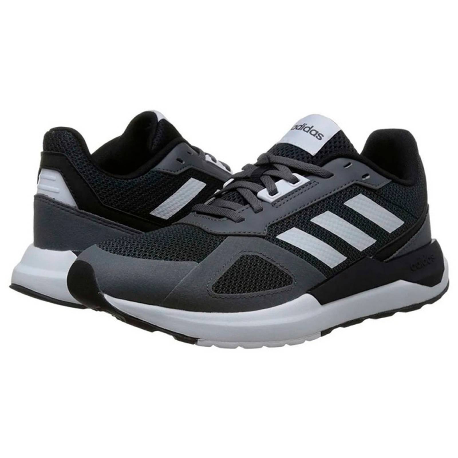 Tenis Adidas Hombre RUN80S Para Correr Gris BB7435