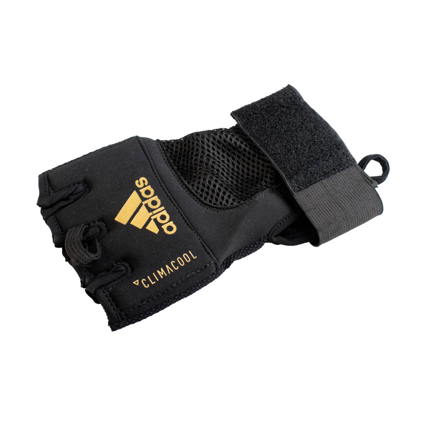 Guantaleta Adidas Unisex Box Negro Dorado ADISBP014BLK