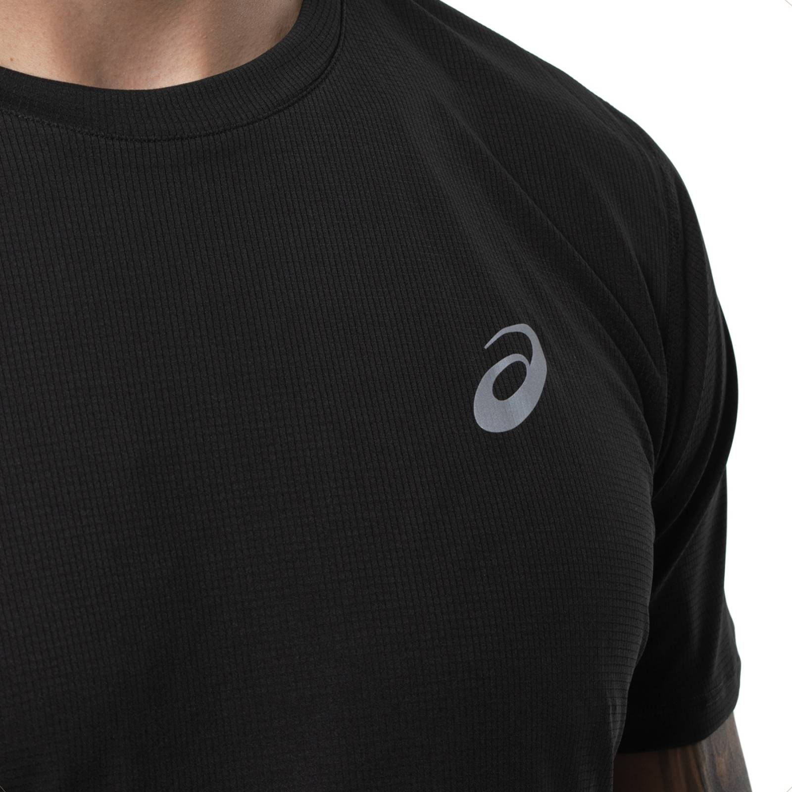 Playera Asics Hombre Silver Ss One Top Negro 2011A006001