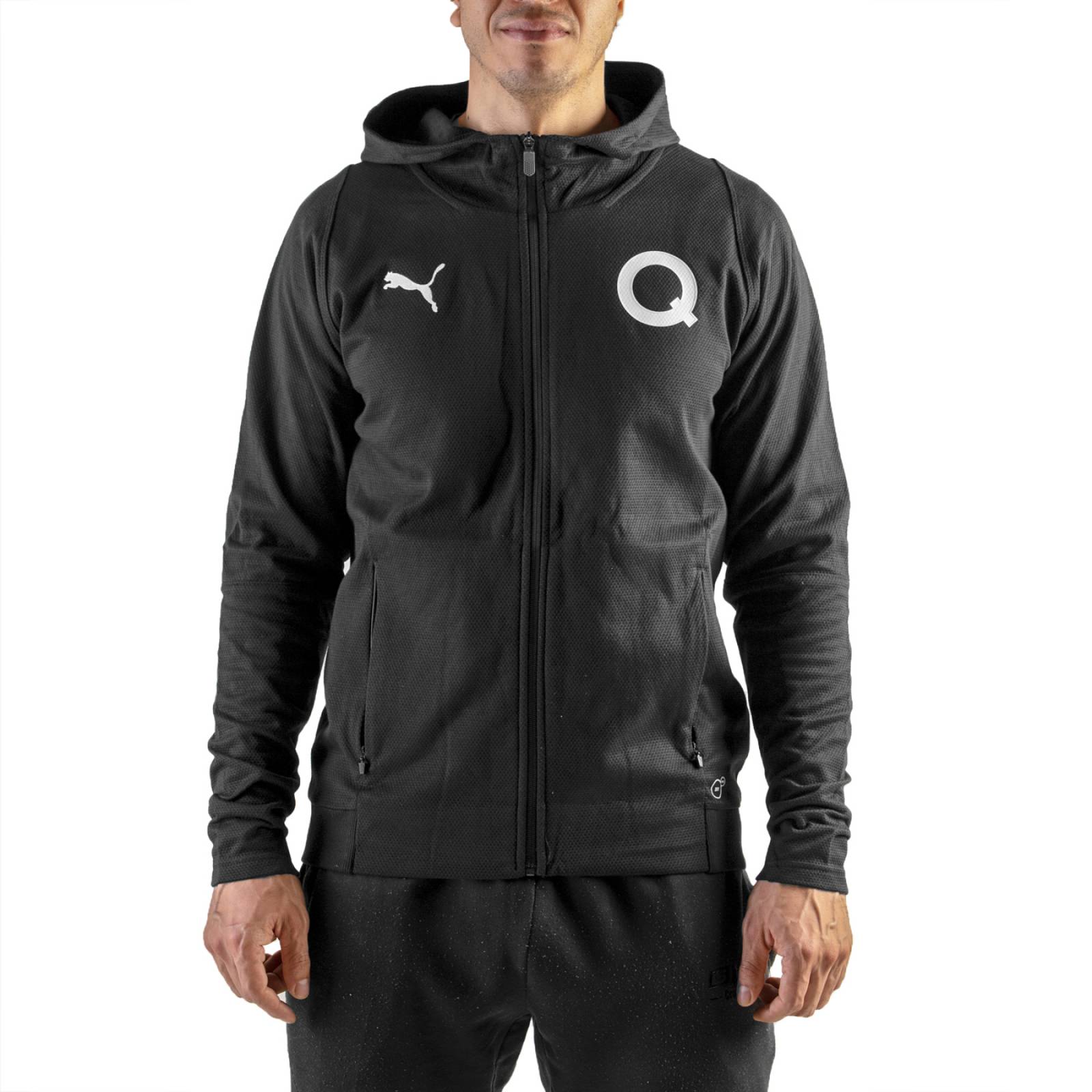 Chamarra Puma Hombre Fútbol Querétaro Gallos Blancos Negro 75390802