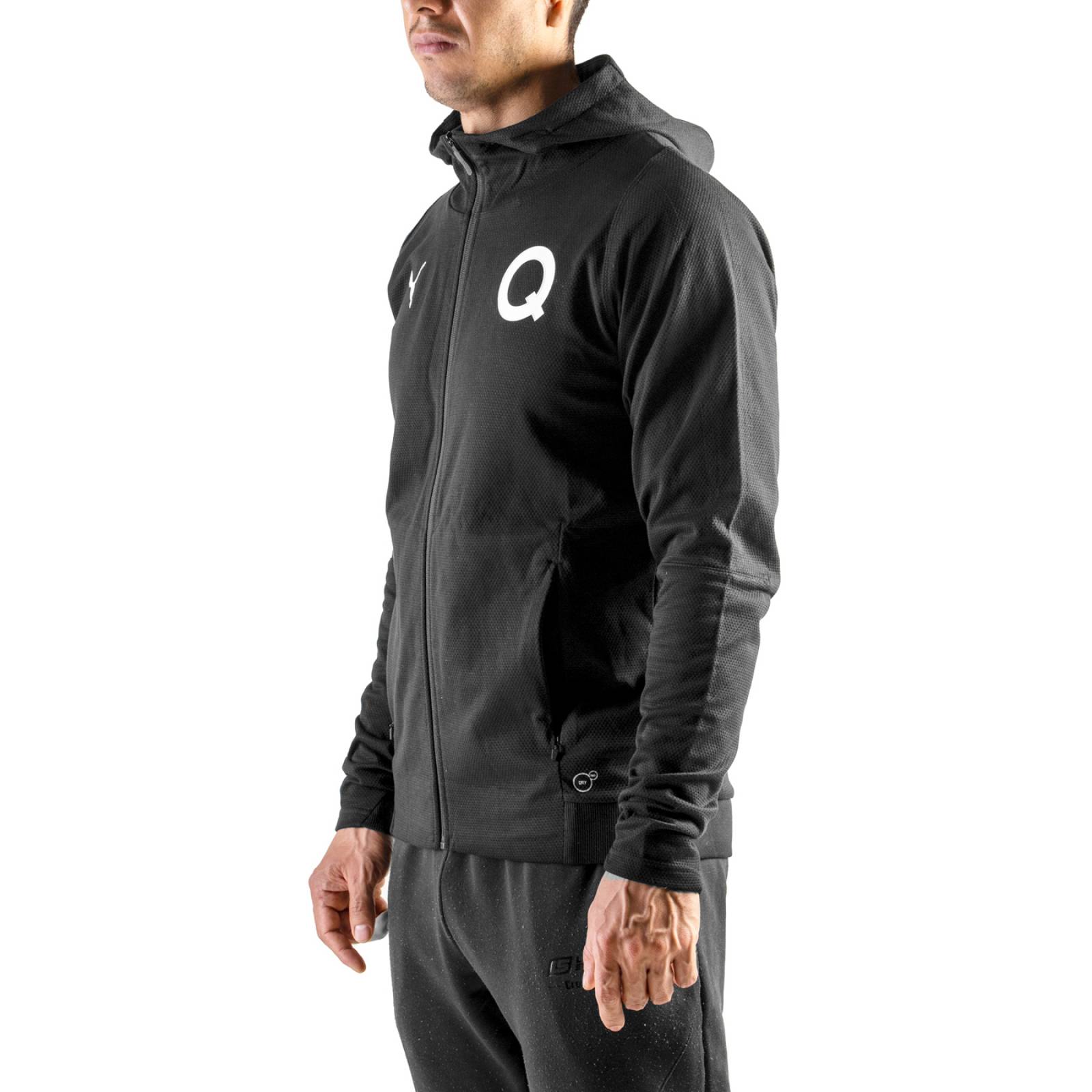 Chamarra Puma Hombre Fútbol Querétaro Gallos Blancos Negro 75390802