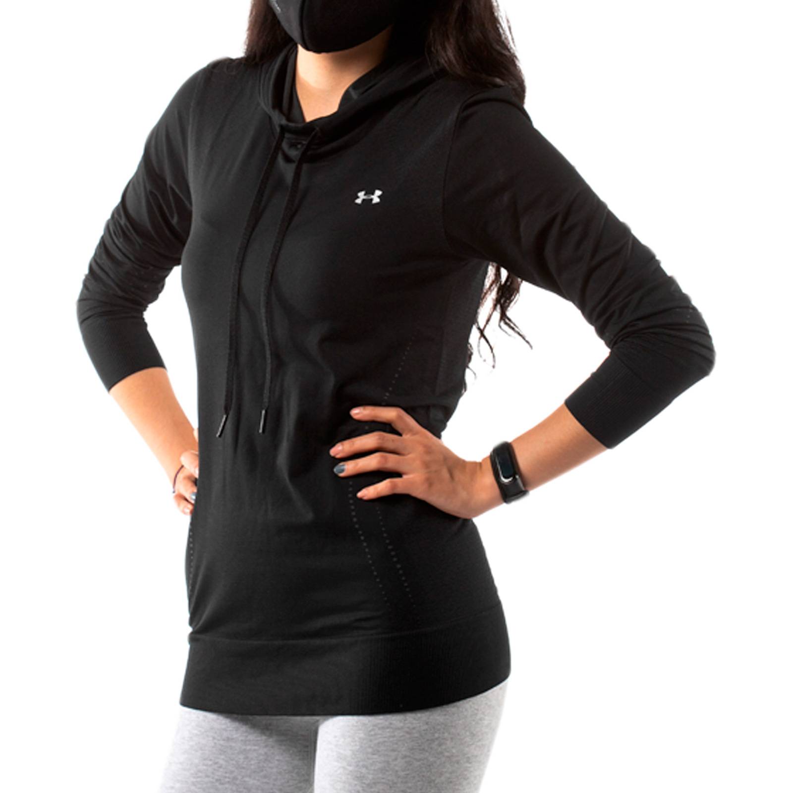 Sudadera Under Armour Mujer Running Seamless Negro 1351647001