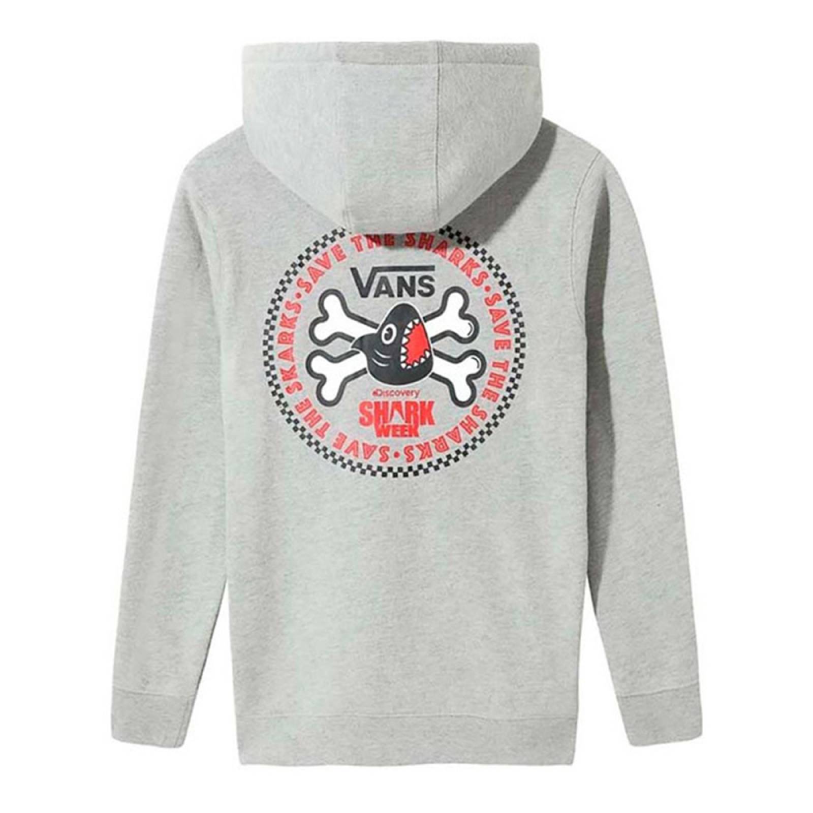Sudadera Vans Ni o By X Shark Week Cement Heather Gris VN0A45B902F