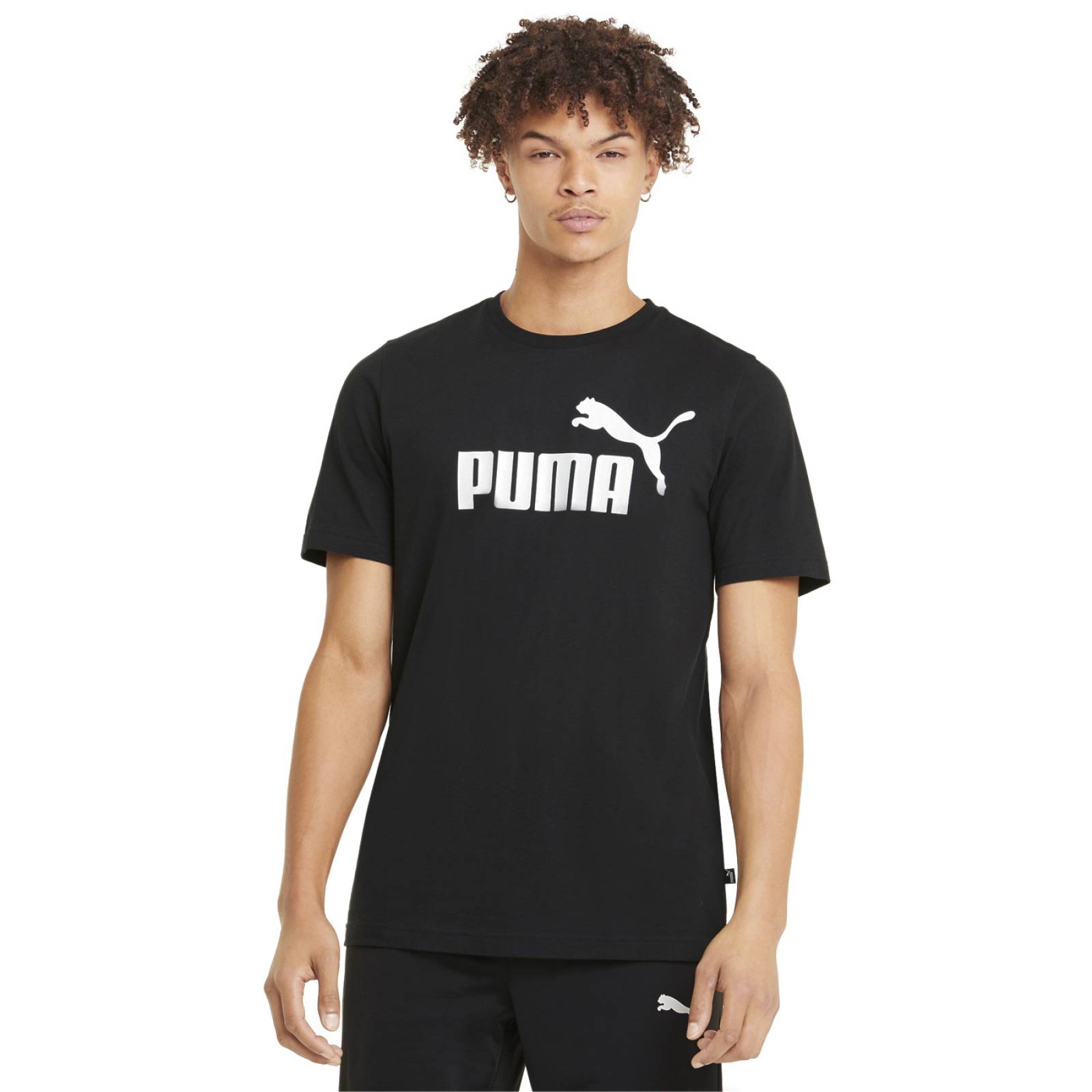 Playera Puma Hombre Negro Essential Casual 58666601