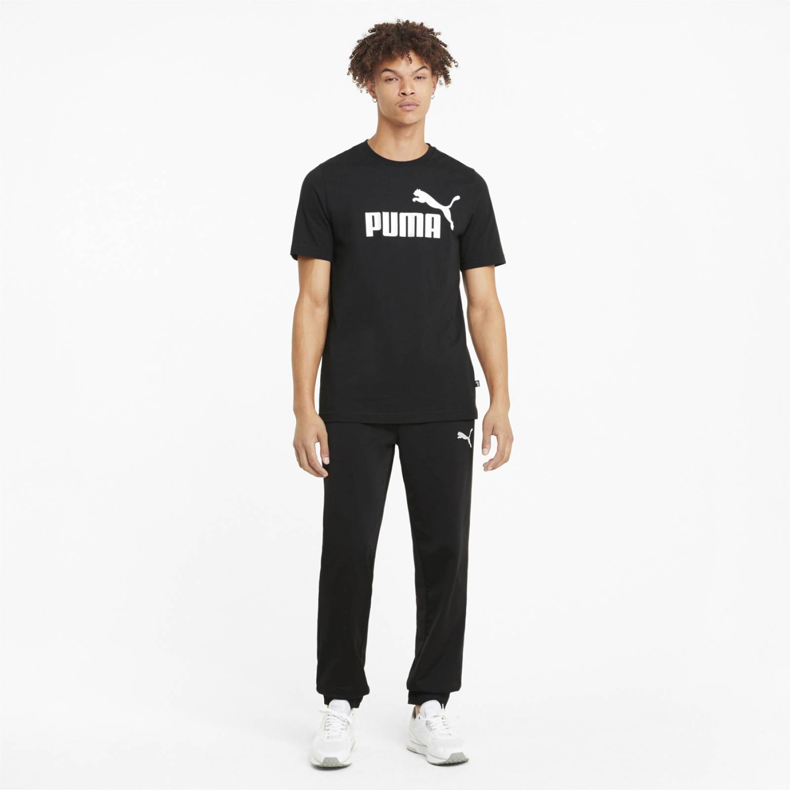 Playera Puma Hombre Negro Essential Casual 58666601