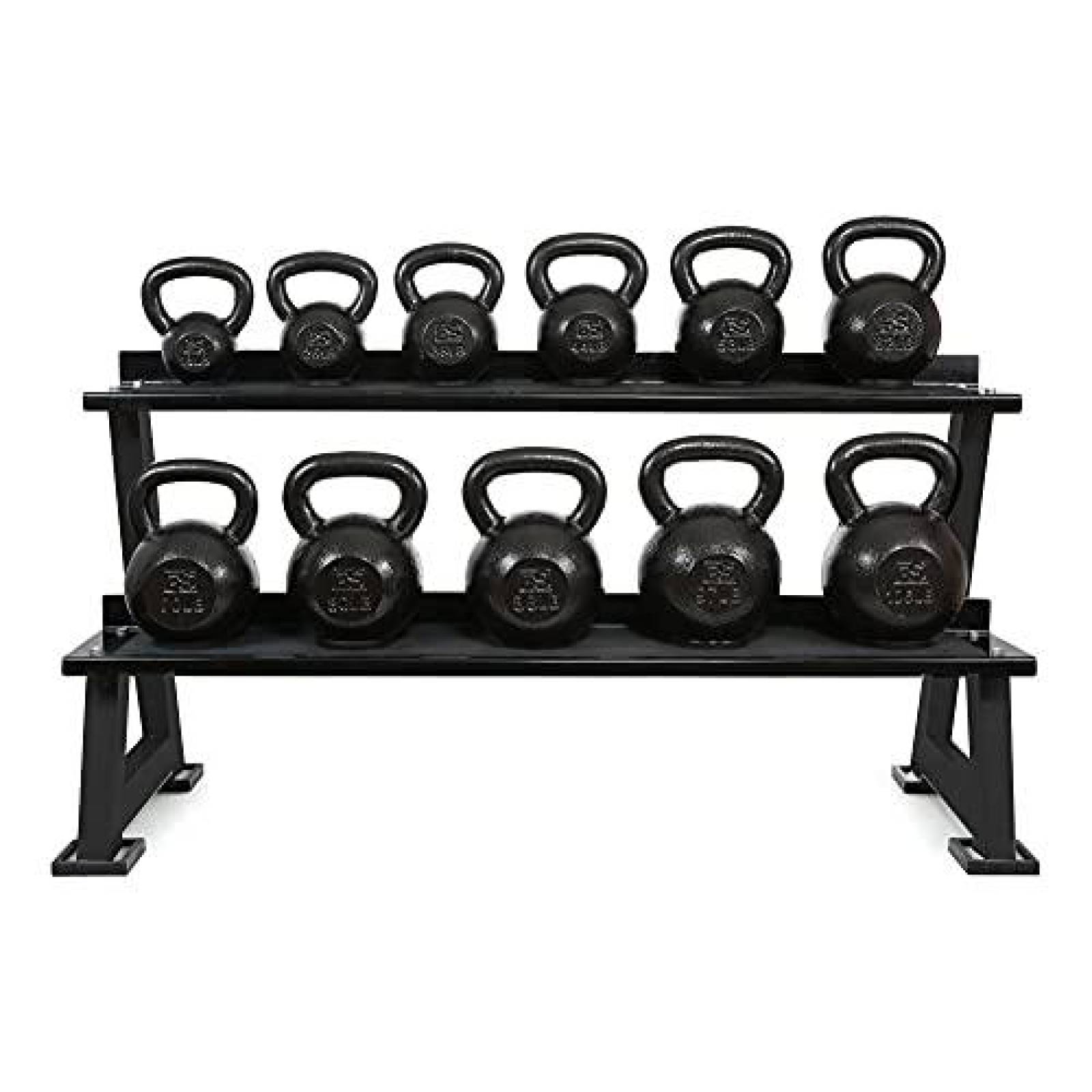 RVT Sports Rack Para Pesas Rusas 2 Niveles Kettlebells Gym Crossfitness