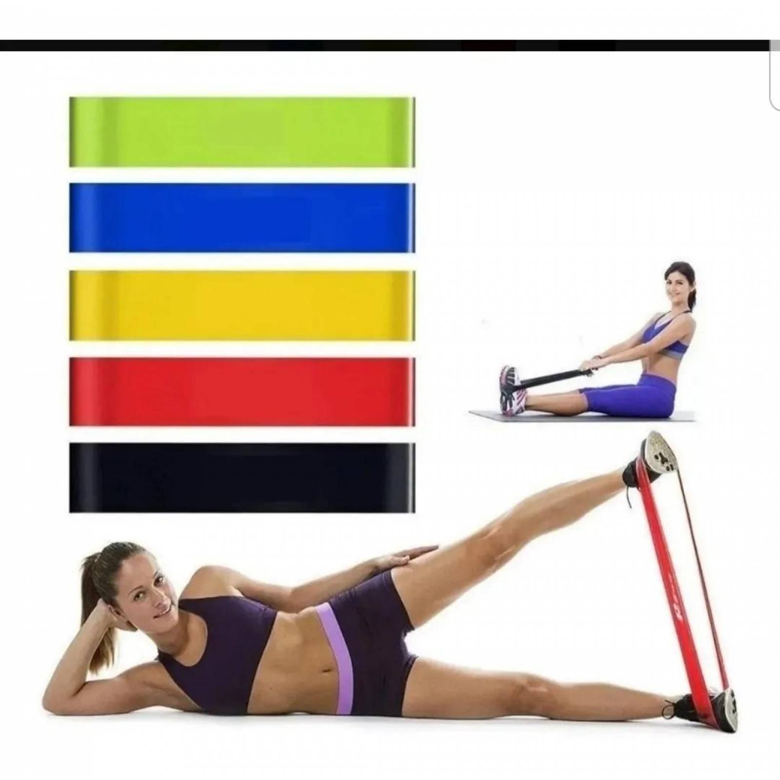 Kit Par De Polainas 2Kg + Set 5 Ligas + Cuerda Rápida 