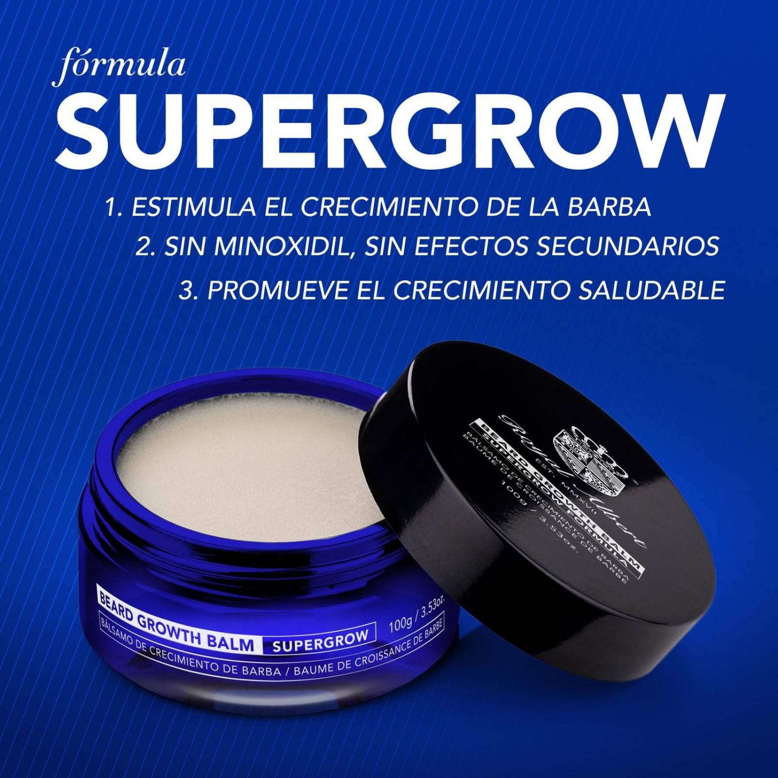 Bálsamo de Crecimiento Barba y Bigote Royal Albert,100g 