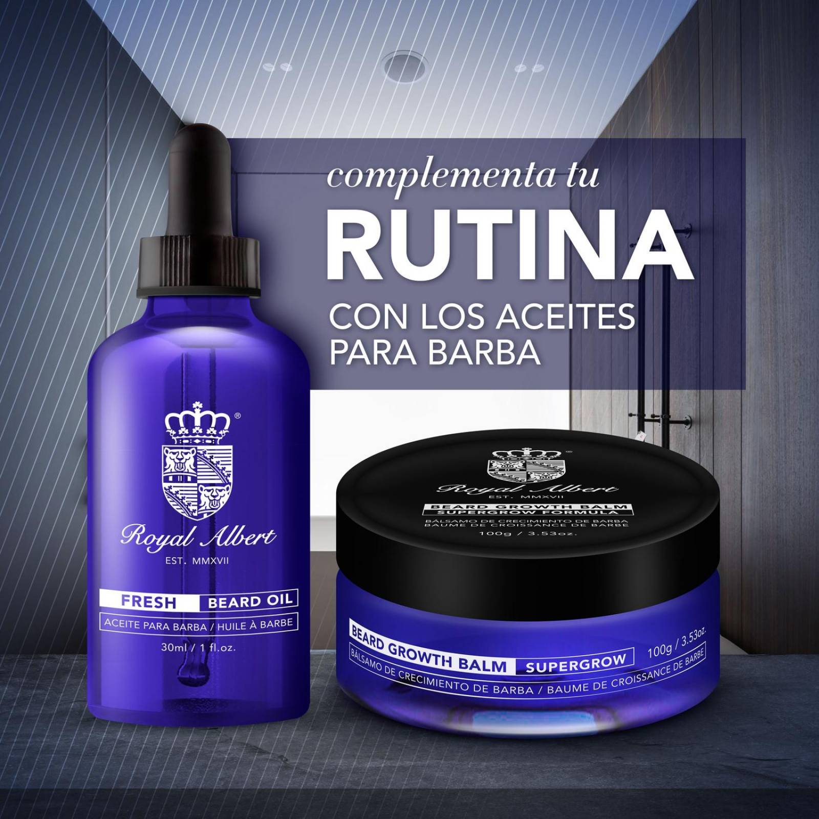 Bálsamo de Crecimiento Barba y Bigote Royal Albert,100g 